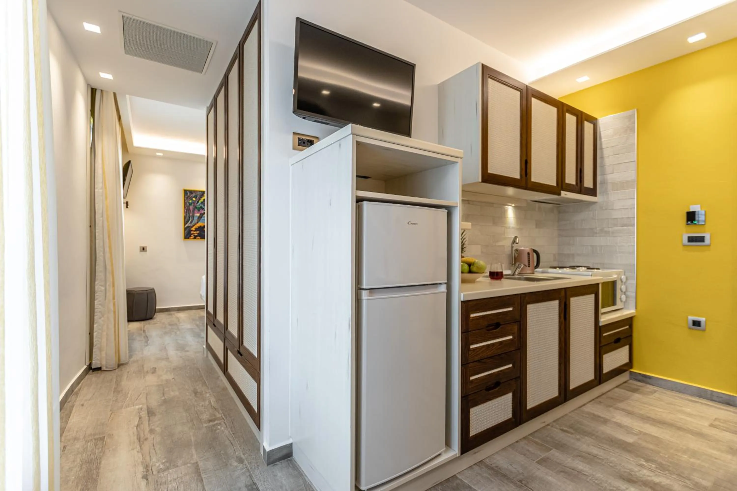 Kitchen or kitchenette in Mariet Naxos Elegant Suites