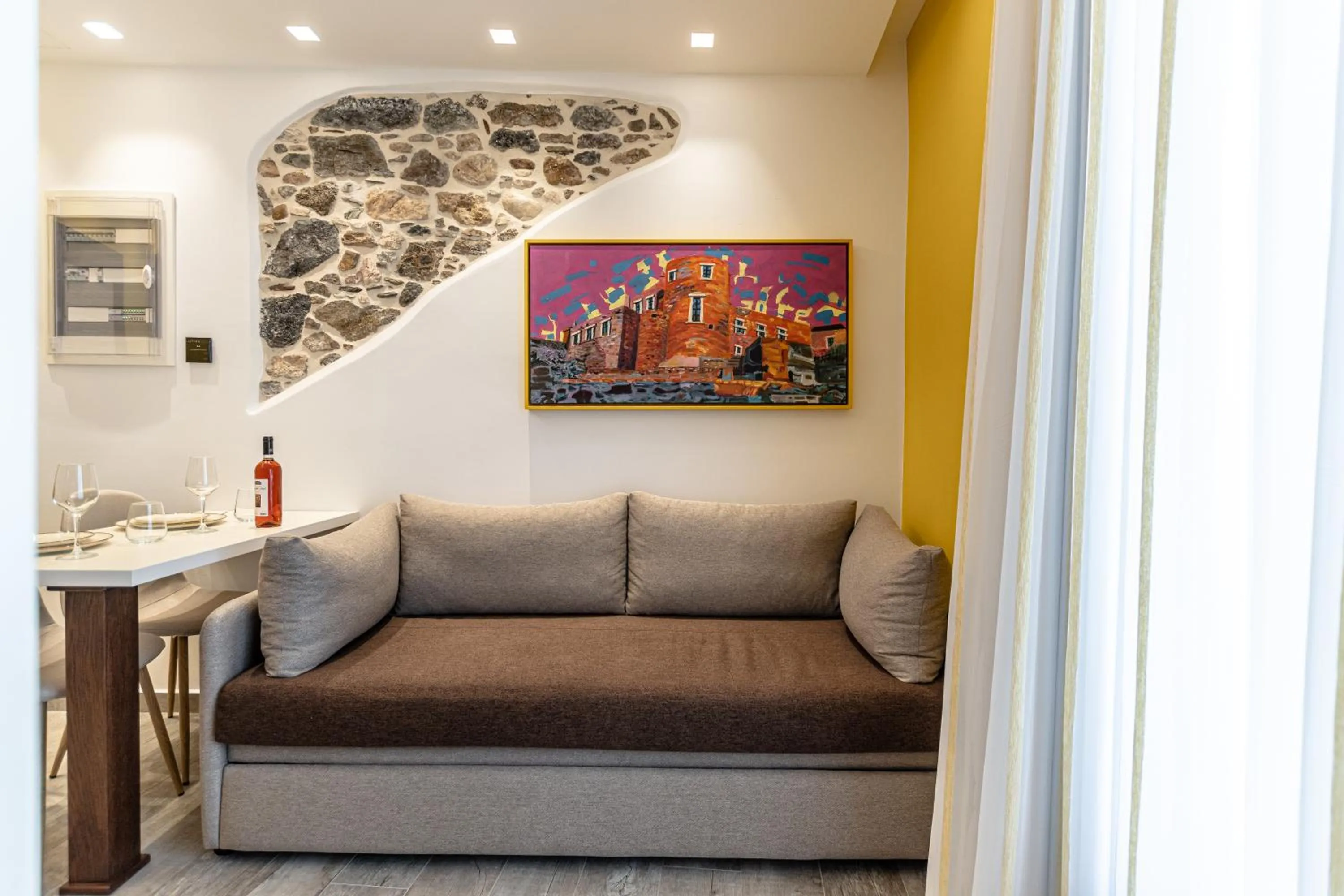 Living room in Mariet Naxos Elegant Suites