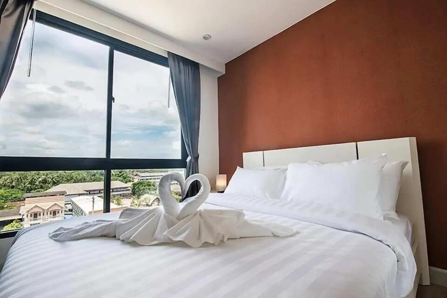 View (from property/room), Bed in O2 Hotel Maesot View (from property/room), Bed in O2 Hotel Maesot