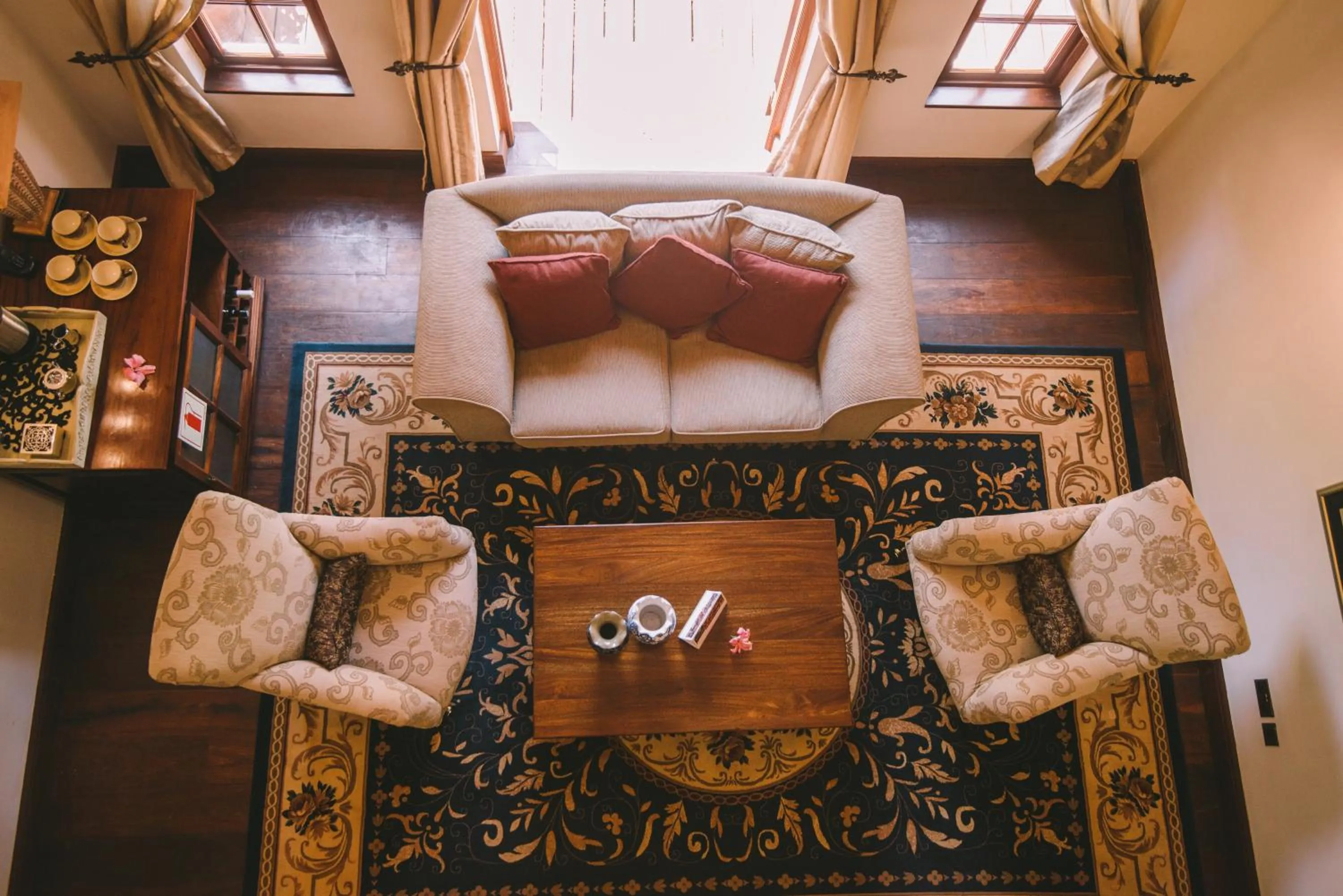Seating area in The Manor at Ngorongoro