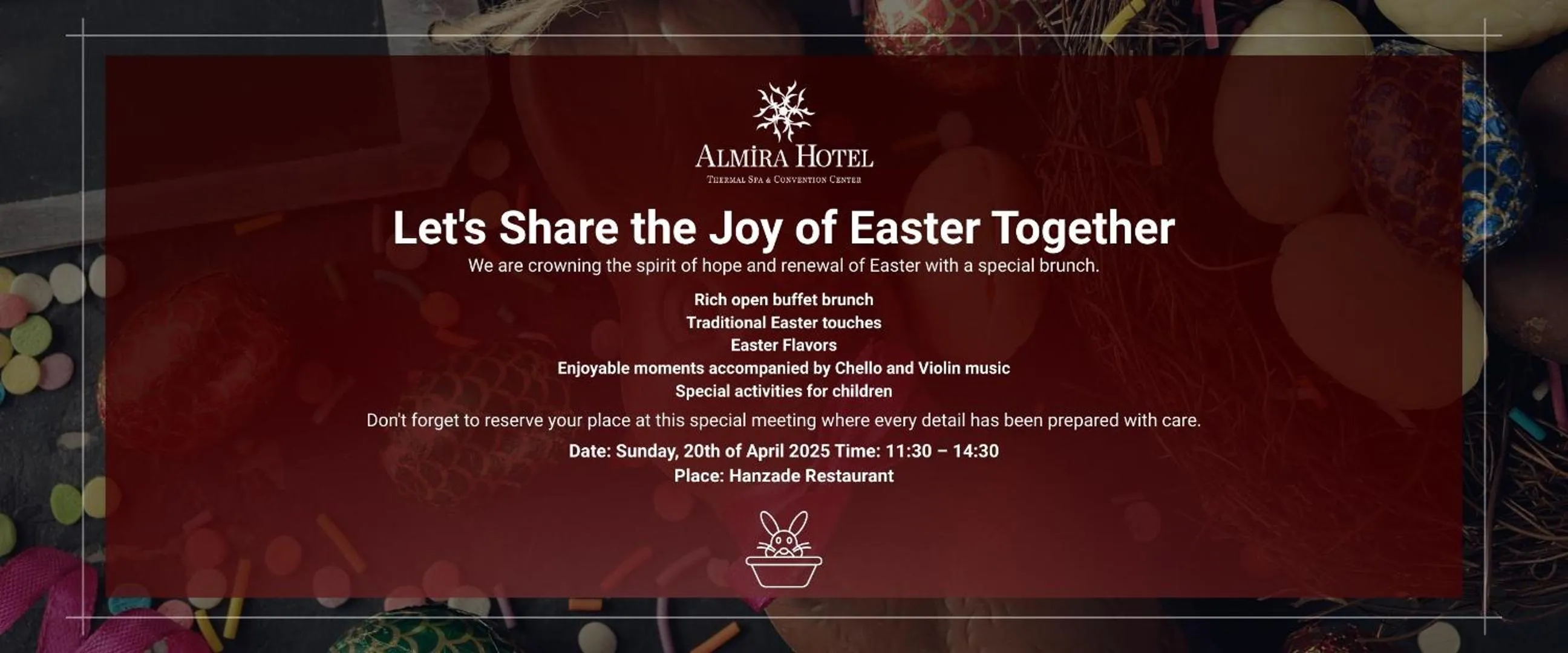 Text overlay in Almira Hotel Thermal Spa & Convention Center