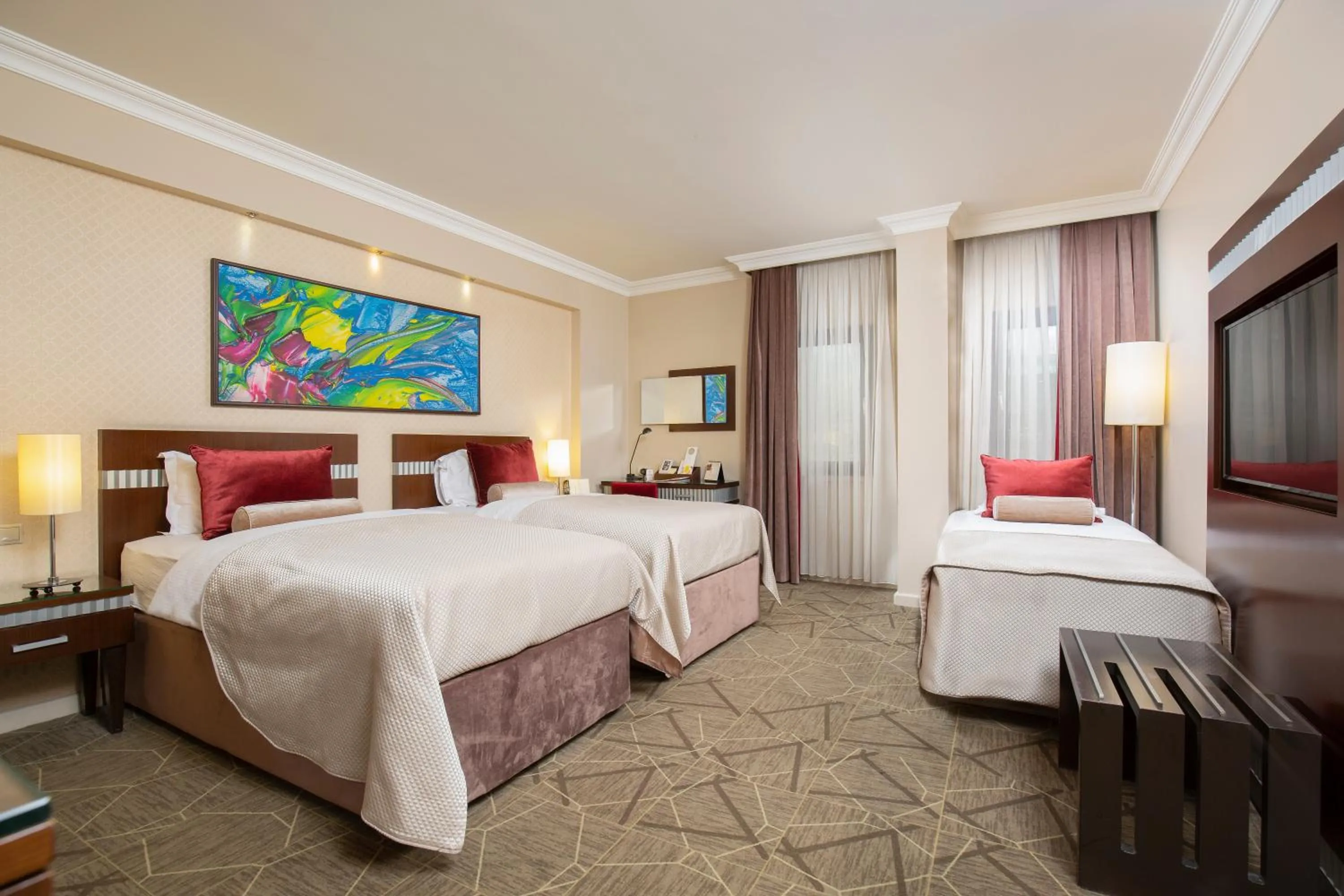 Bed in Almira Hotel Thermal Spa & Convention Center