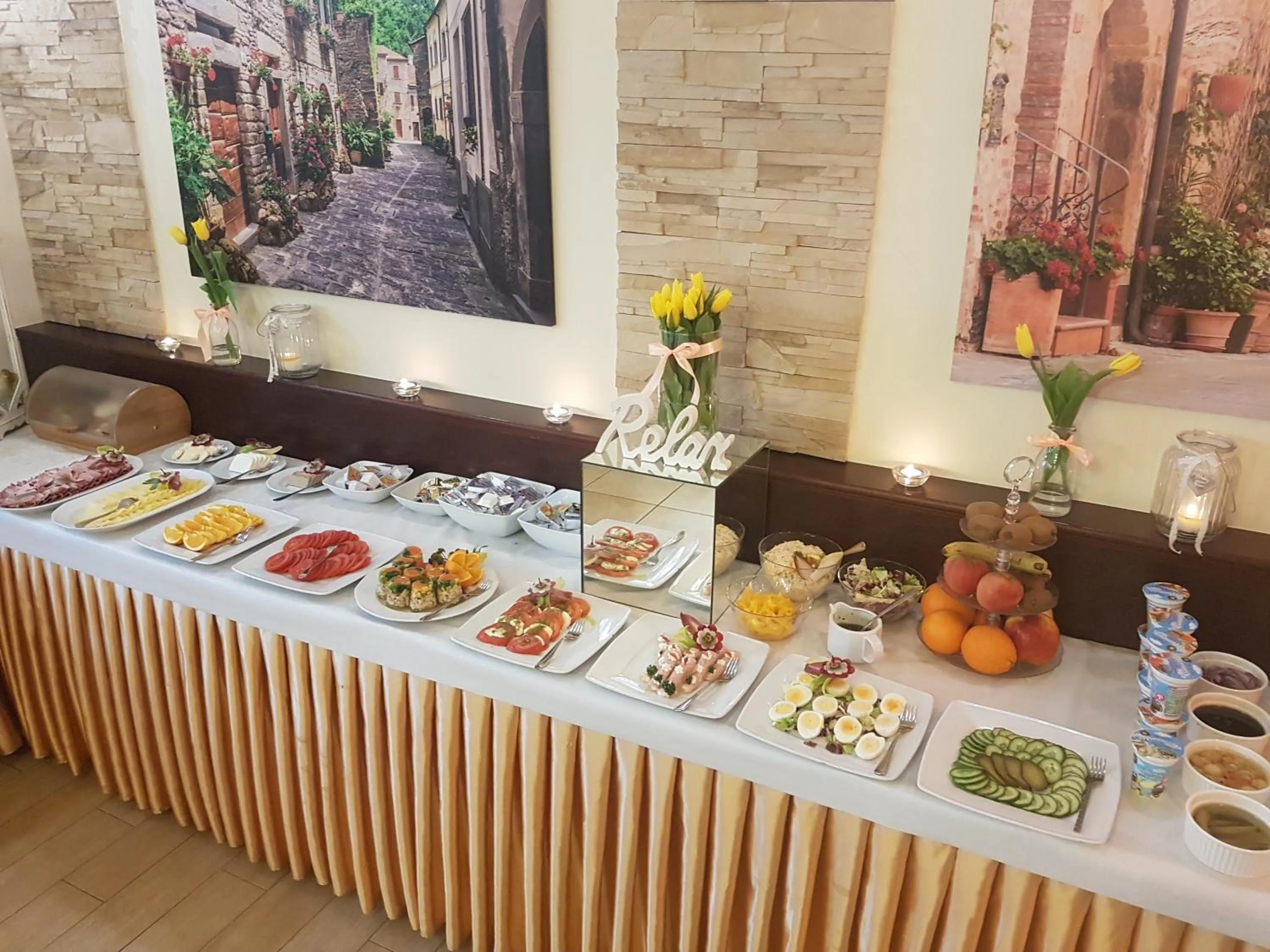 Continental breakfast in Hotel Relax