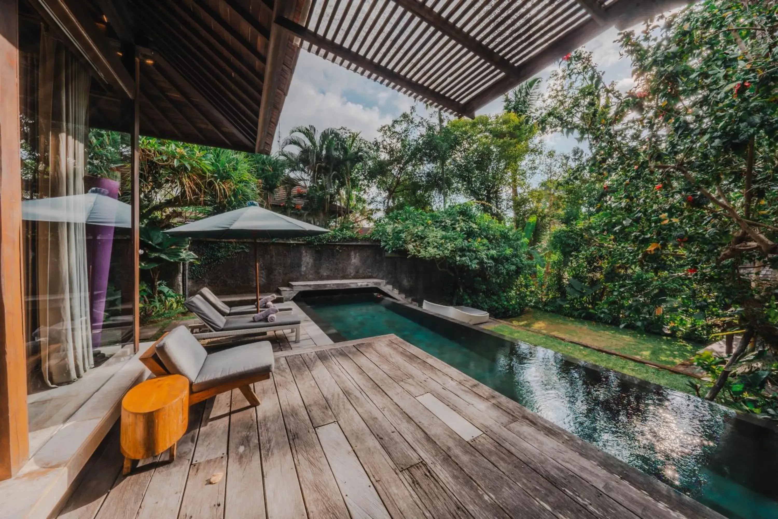 Garden view in Surya Kembar Villas Garden view in Surya Kembar Villas