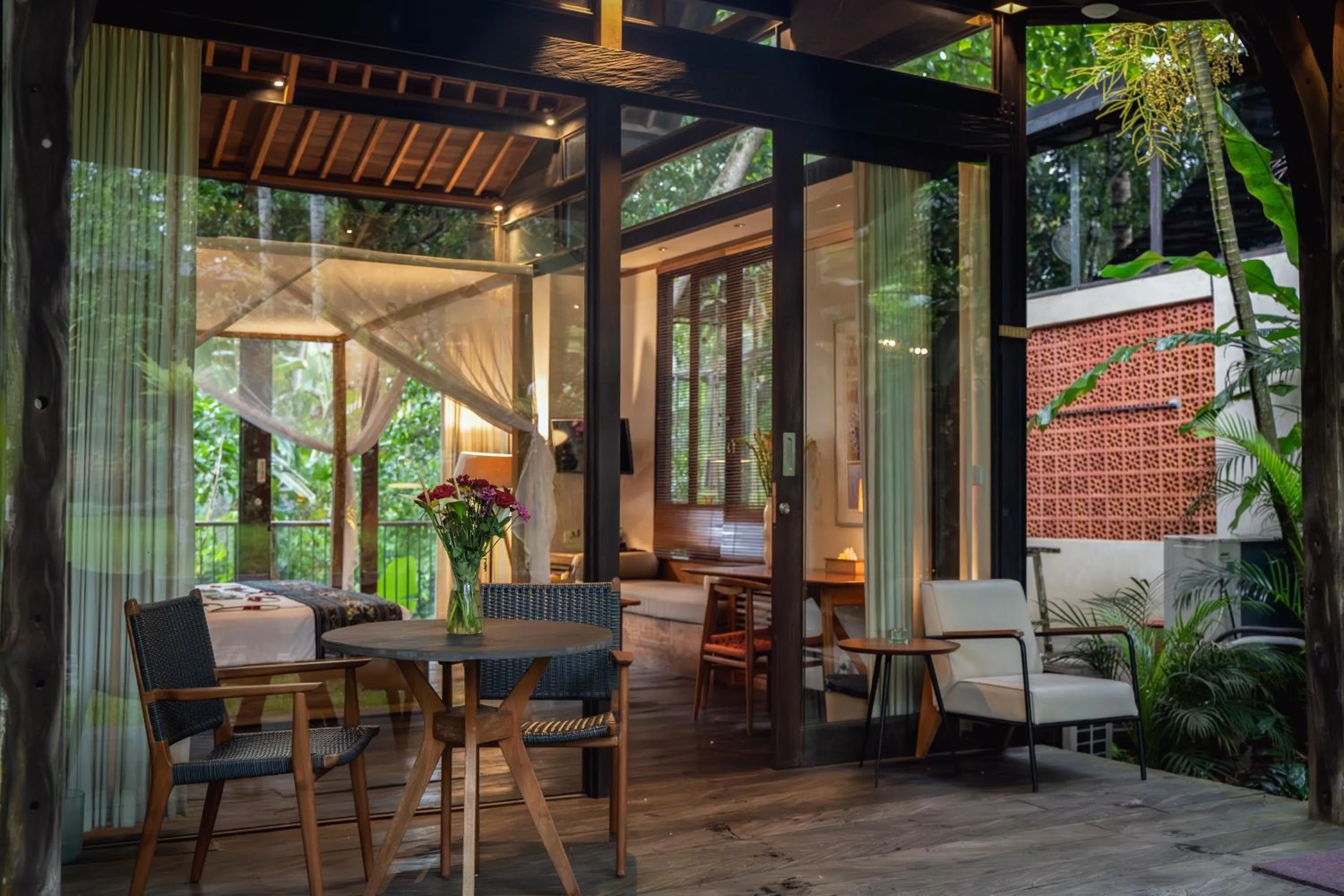 Seating area in Surya Kembar Villas