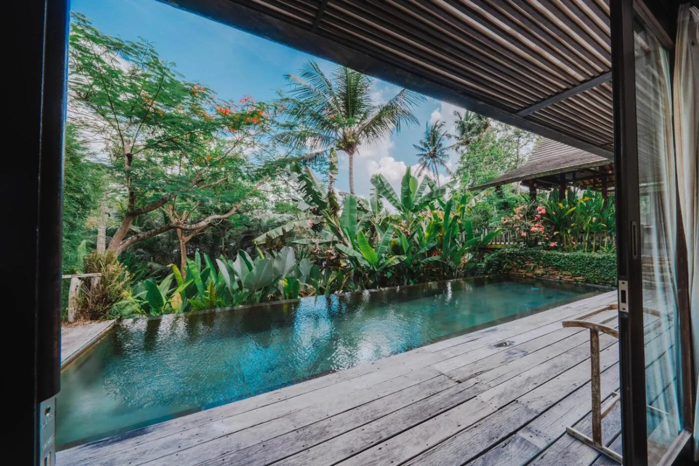 Pool view in Surya Kembar Villas