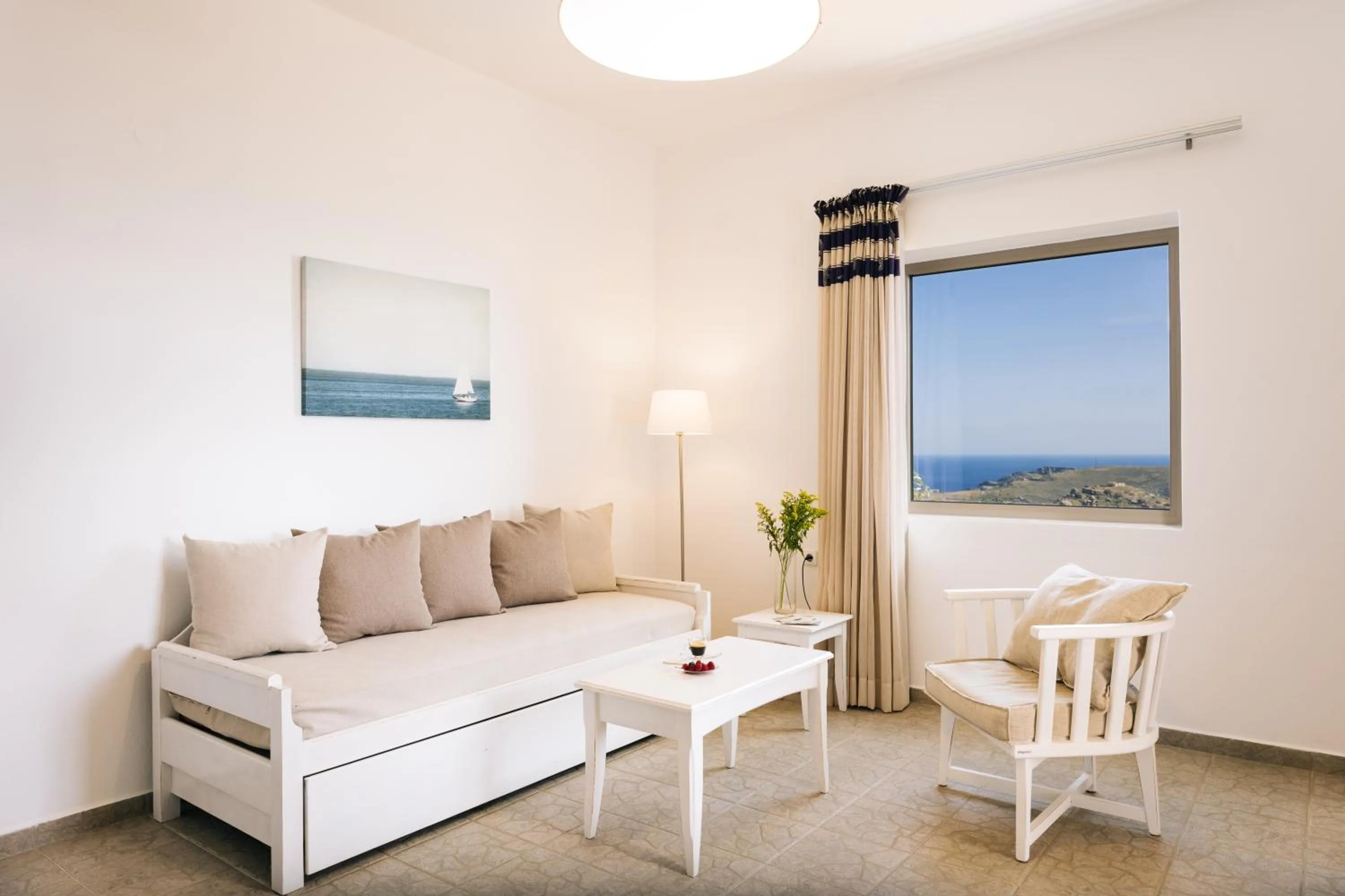 Seating area in Villa Stella Suites