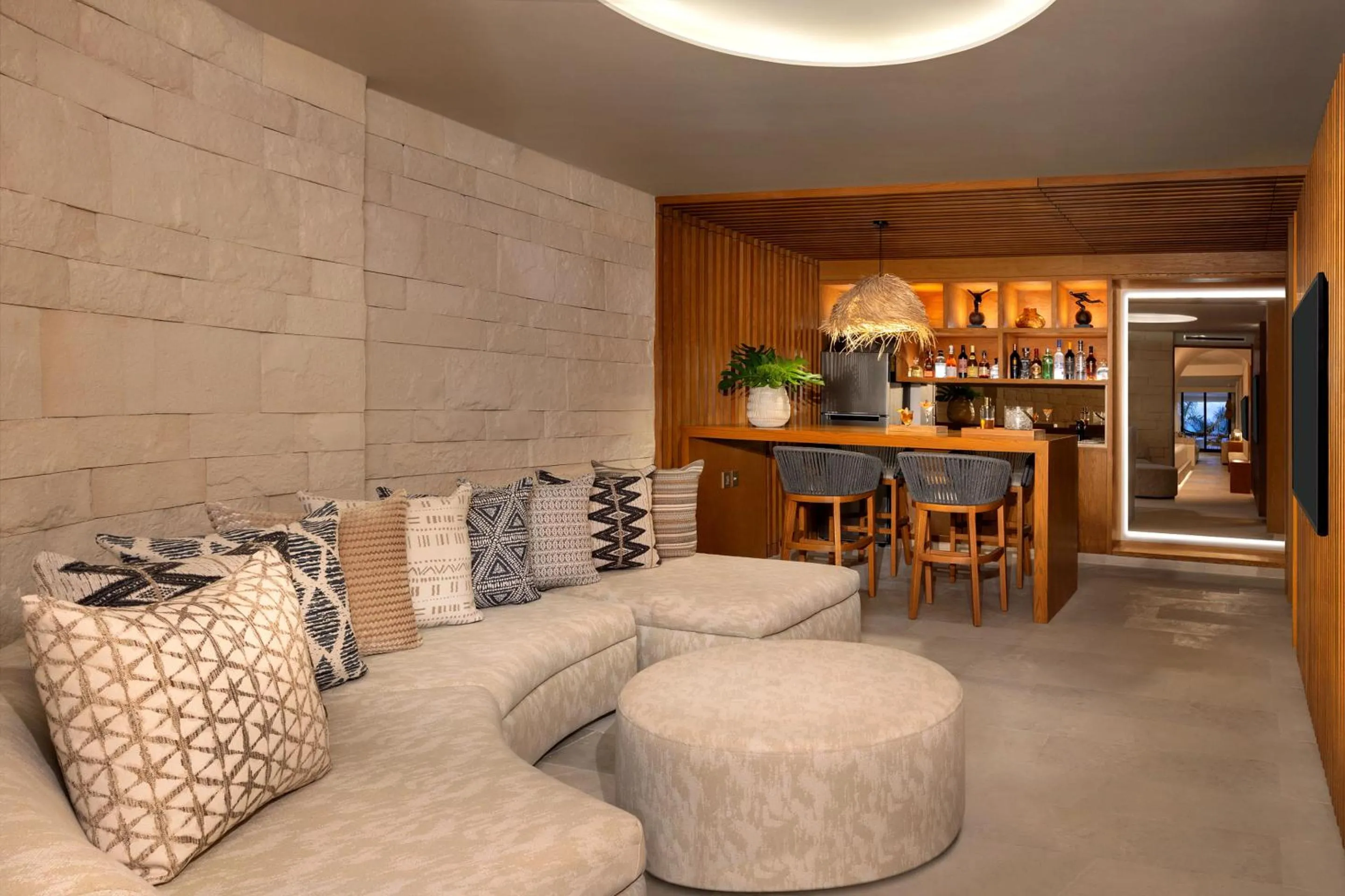 Living room in Impression Isla Mujeres by Secrets - Adults Only - All Inclusive