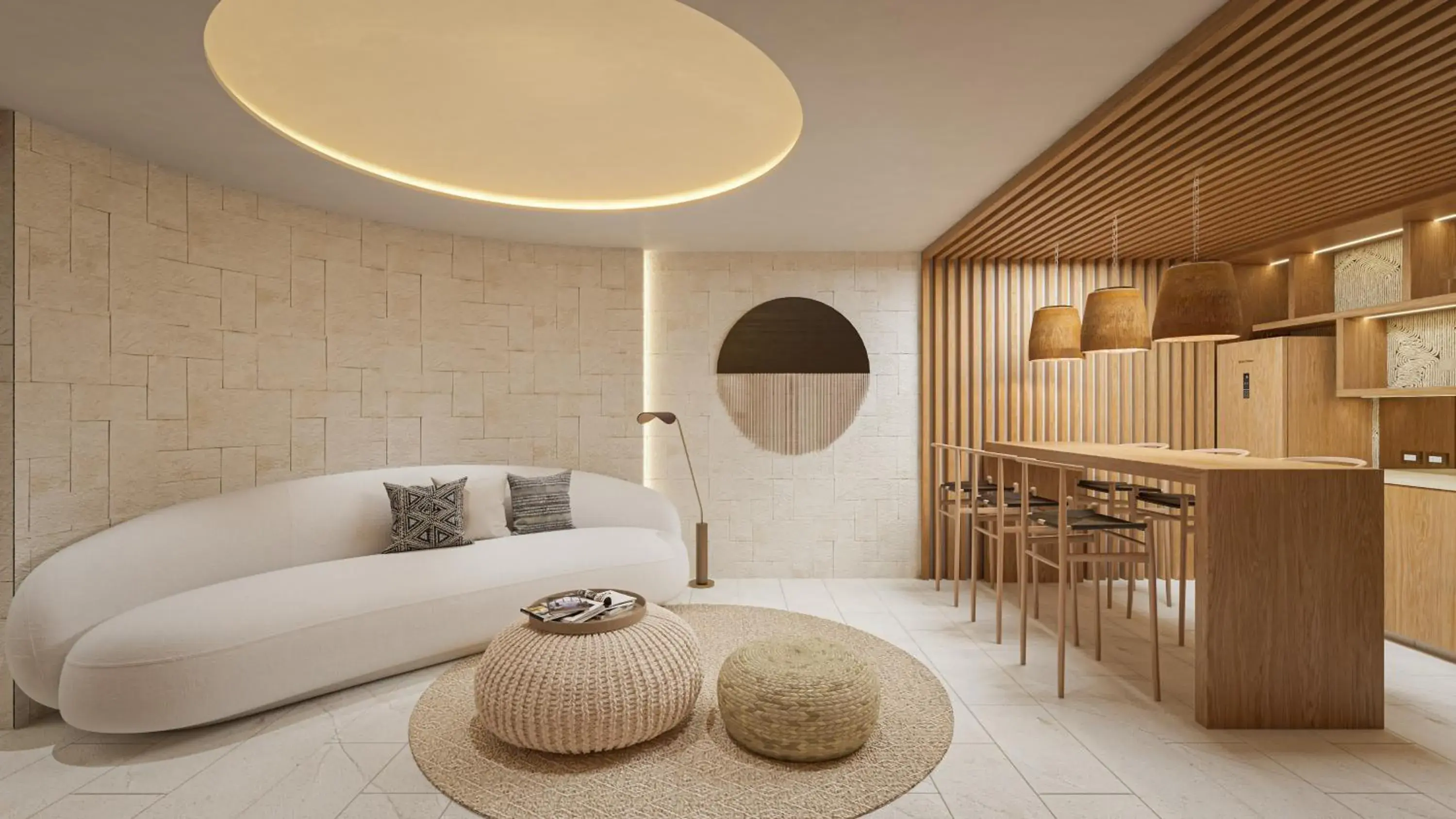 Living room, Bed in Impression Isla Mujeres by Secrets - Adults Only - All Inclusive Living room, Bed in Impression Isla Mujeres by Secrets - Adults Only - All Inclusive