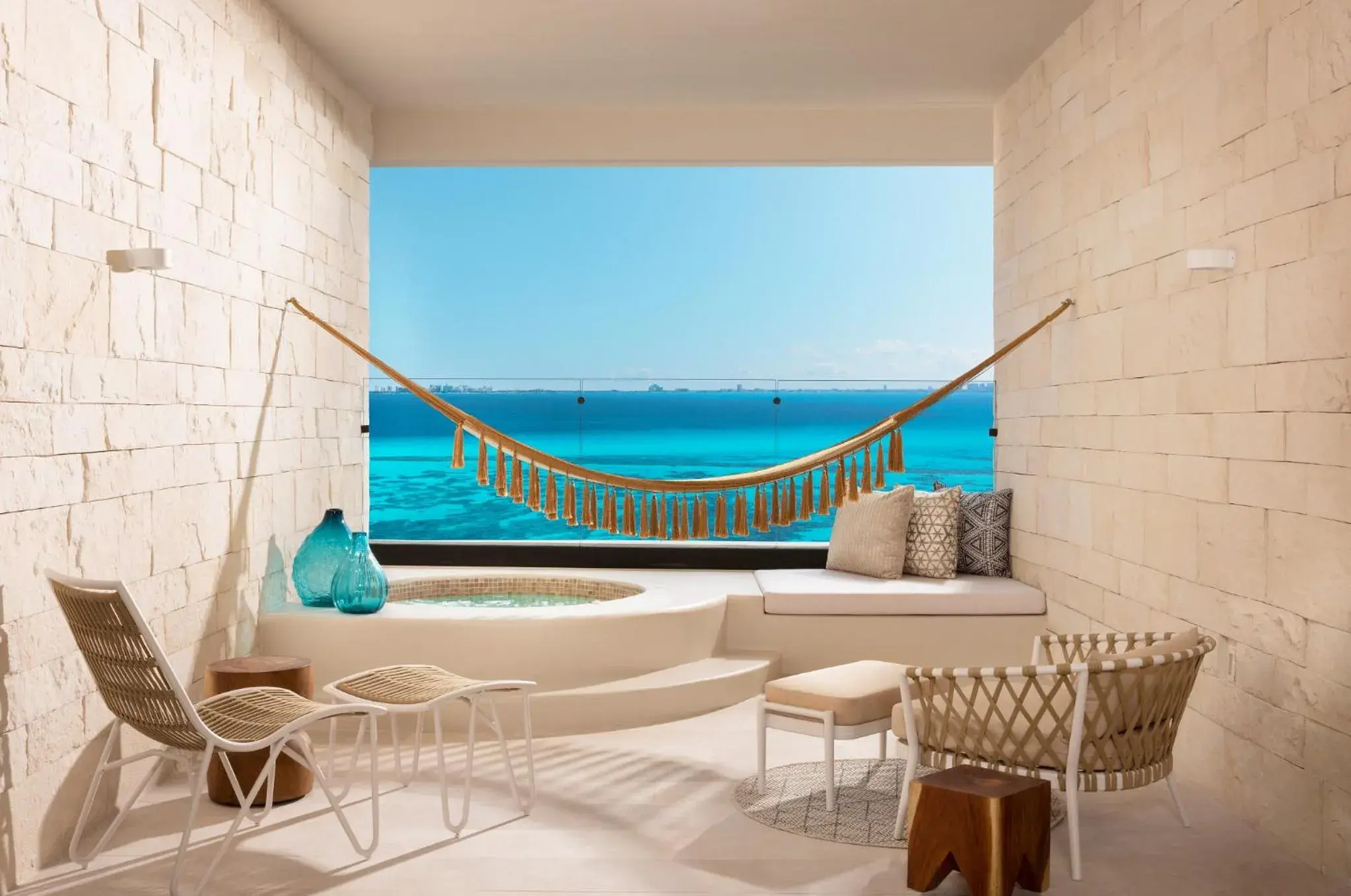 Signature Oceanfront Junior Double Suite with Hot Tub in Impression Isla Mujeres by Secrets - Adults Only - All Inclusive Signature Oceanfront Junior Double Suite with Hot Tub in Impression Isla Mujeres by Secrets - Adults Only - All Inclusive