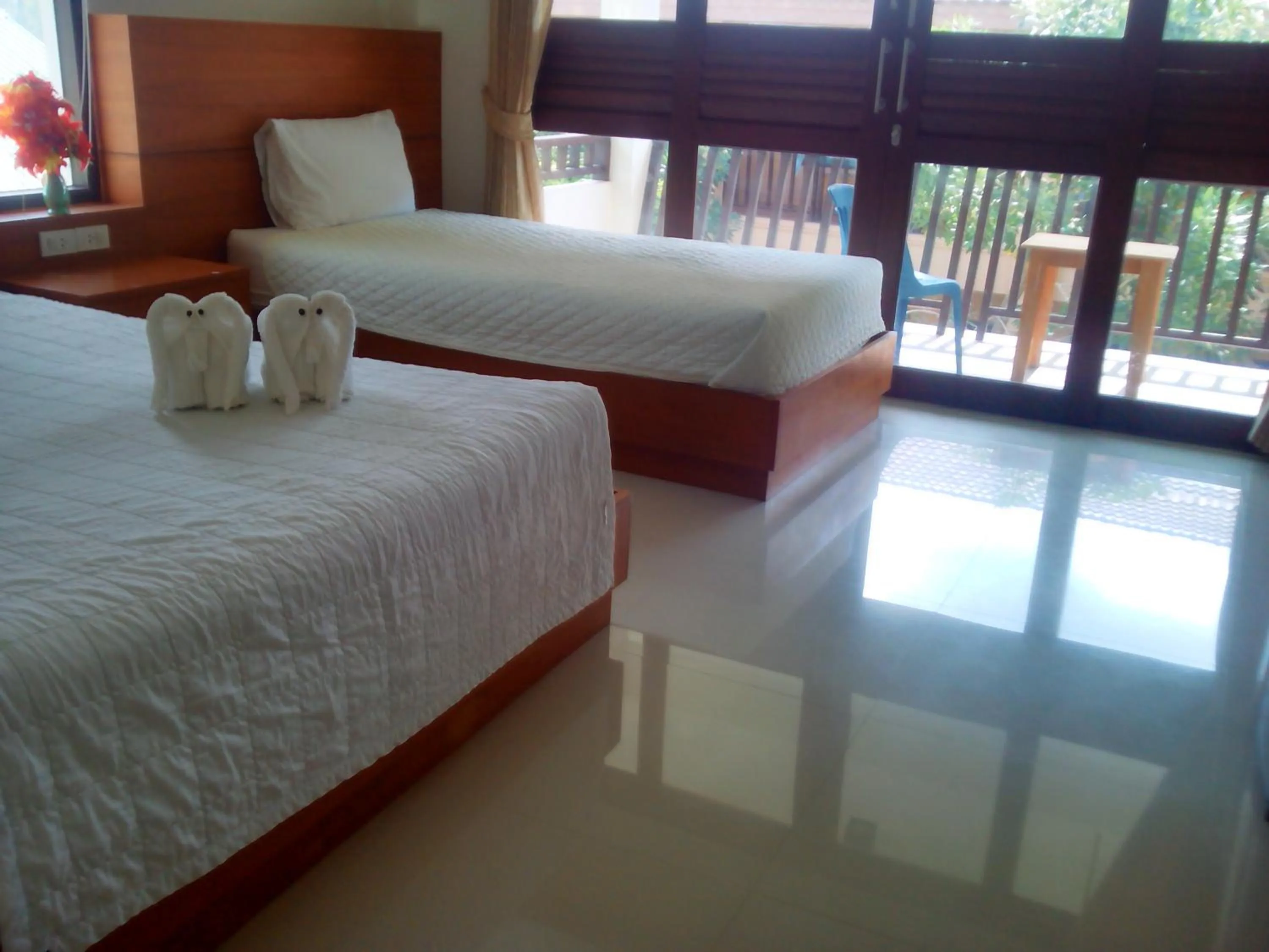 Bed in Modern Resort