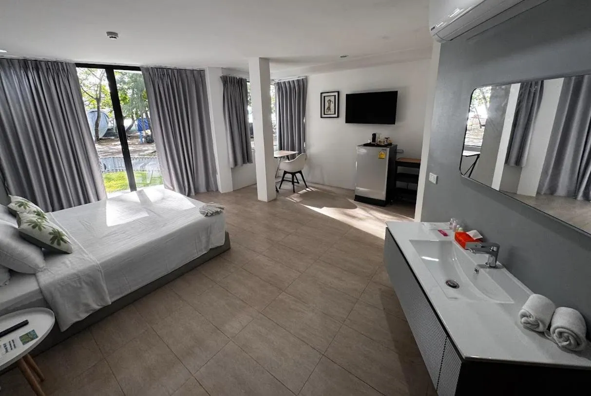 Bed in Phuket Muay Thai Hotel Rawai Beach