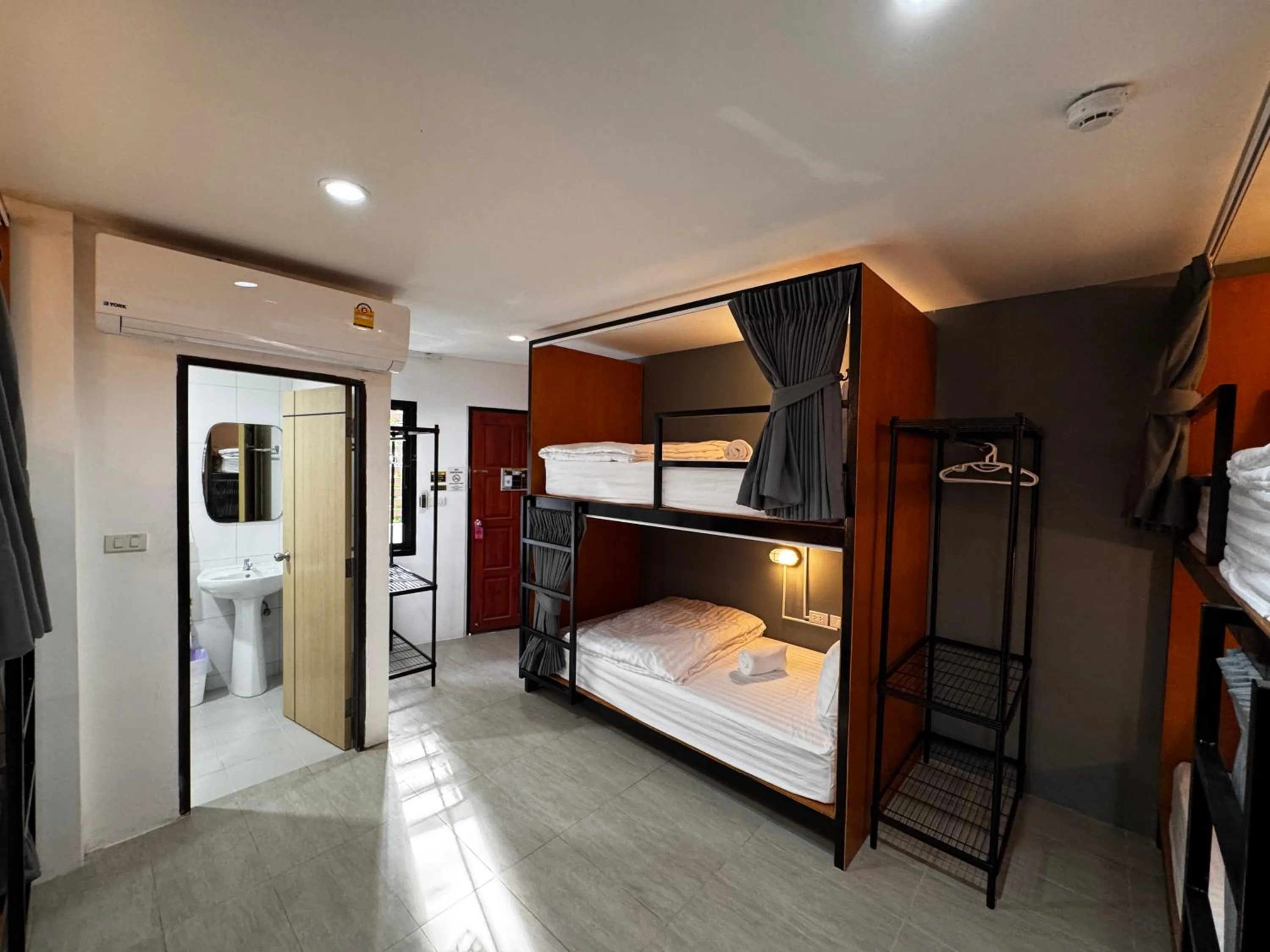 Bathroom, Bed in Phuket Muay Thai Hotel Rawai Beach