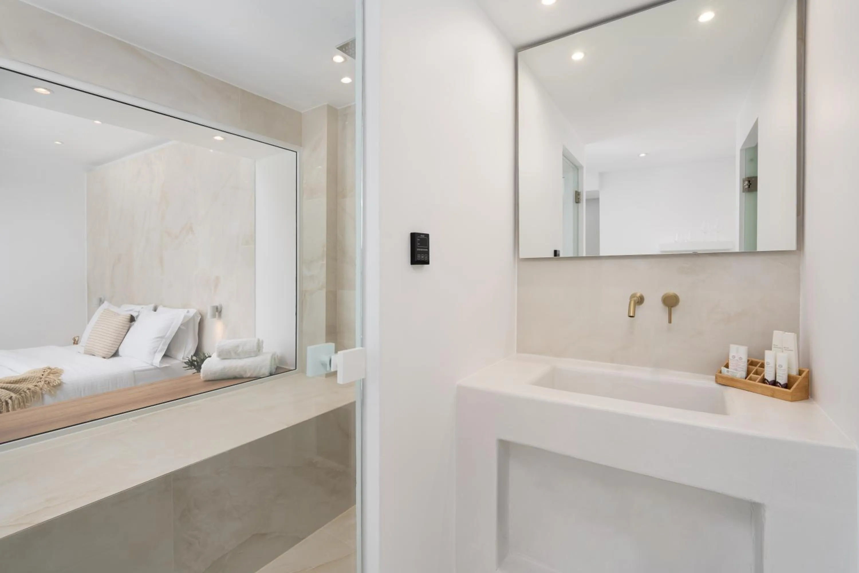 Bathroom in Cycladic Suites & Spa