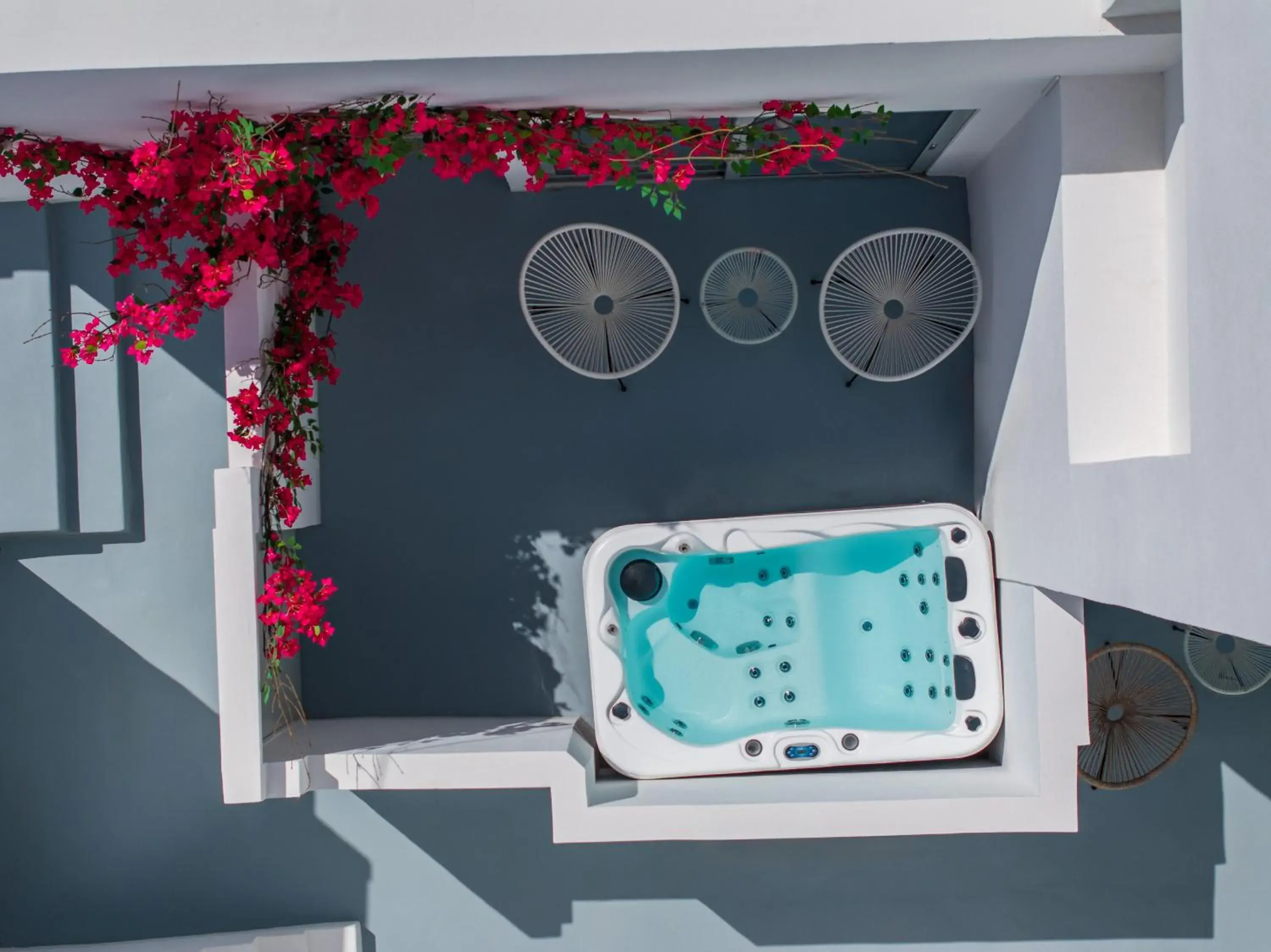 Bird's eye view in Cycladic Suites & Spa Bird's eye view in Cycladic Suites & Spa