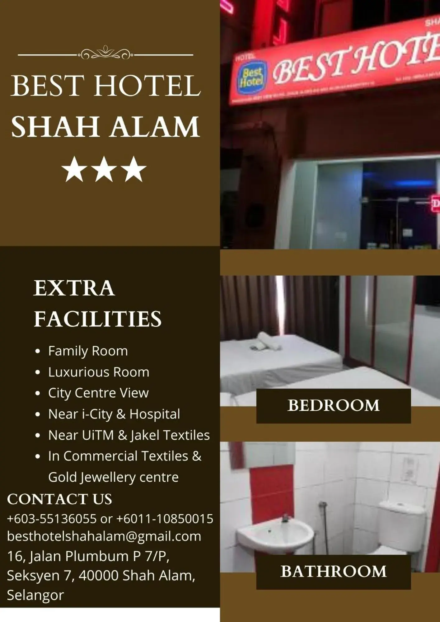 Property building in Best Hotel Shah Alam @ UITM, i-City & Hospital Property building in Best Hotel Shah Alam @ UITM, i-City & Hospital