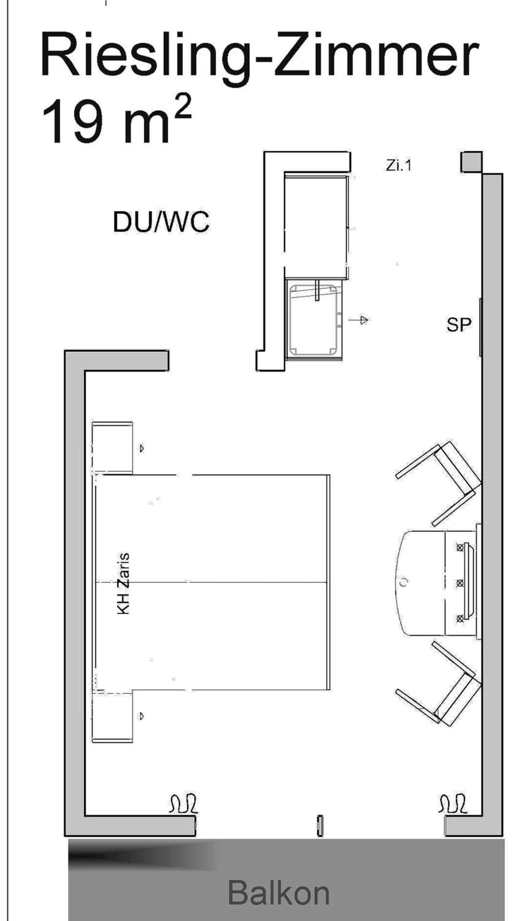 Floor plan in Weinhaus Berg