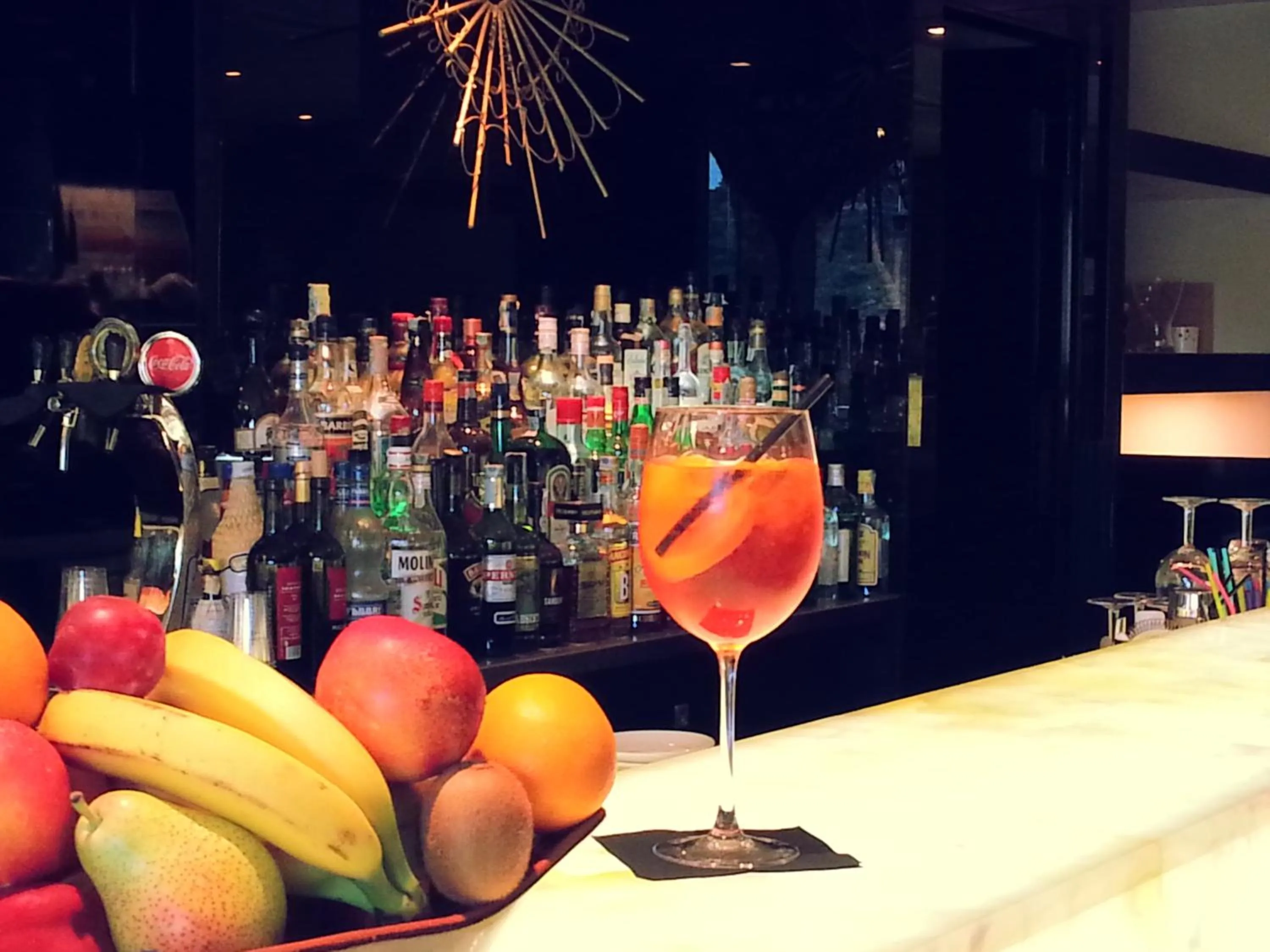 Alcoholic drinks in El Patio Hotel