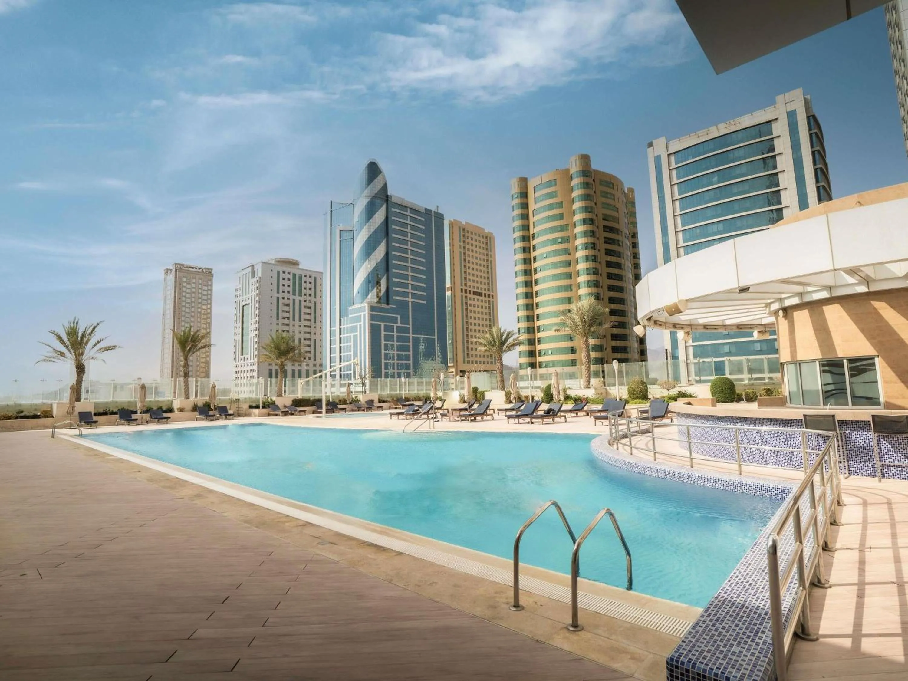 Pool view in Novotel Fujairah
