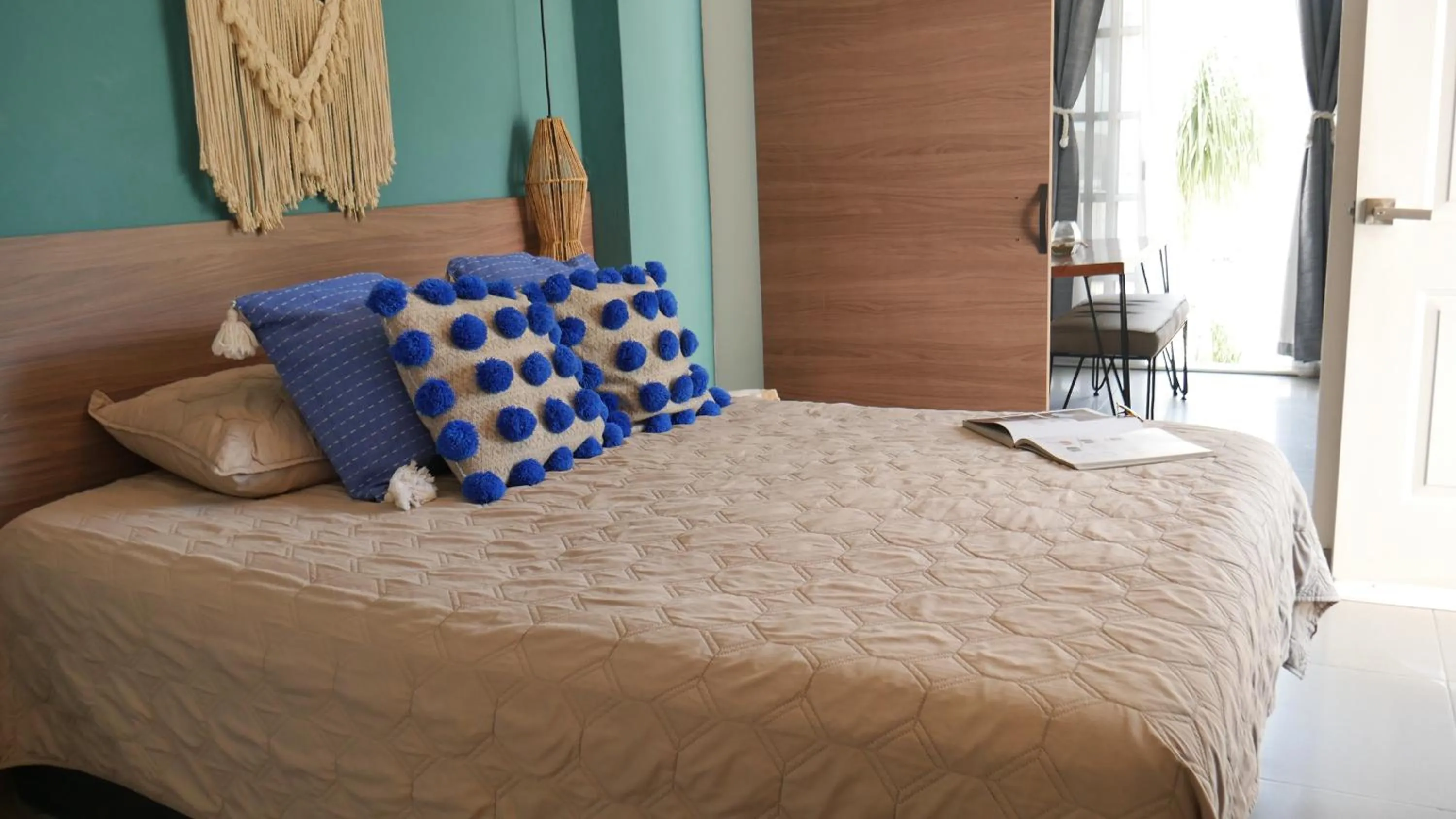 Bed in Bungalows Paraíso Bucerías