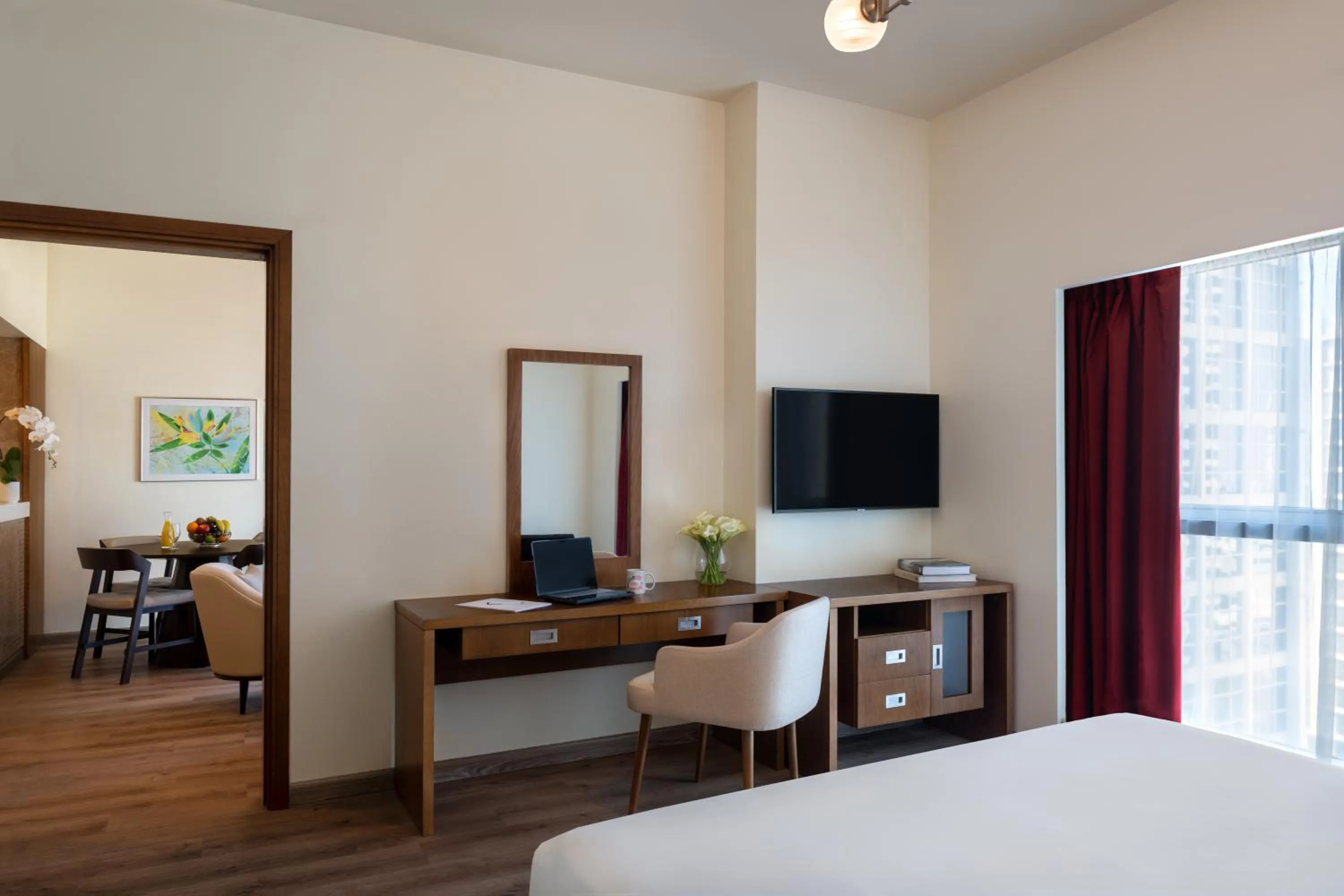 Bed in Aparthotel Adagio Fujairah