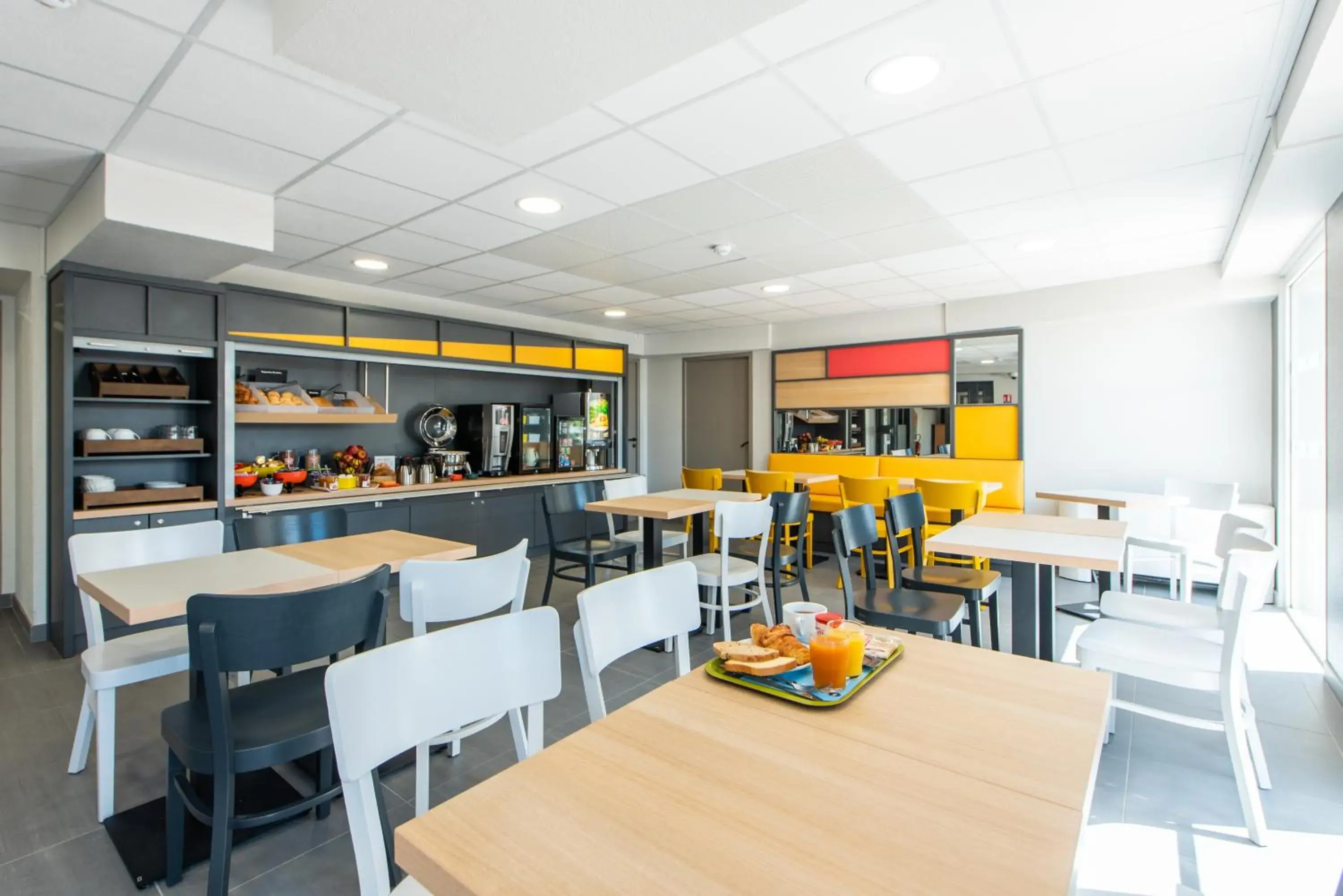 Buffet breakfast in B&B HOTEL Antibes Sophia Le Relais Buffet breakfast in B&B HOTEL Antibes Sophia Le Relais