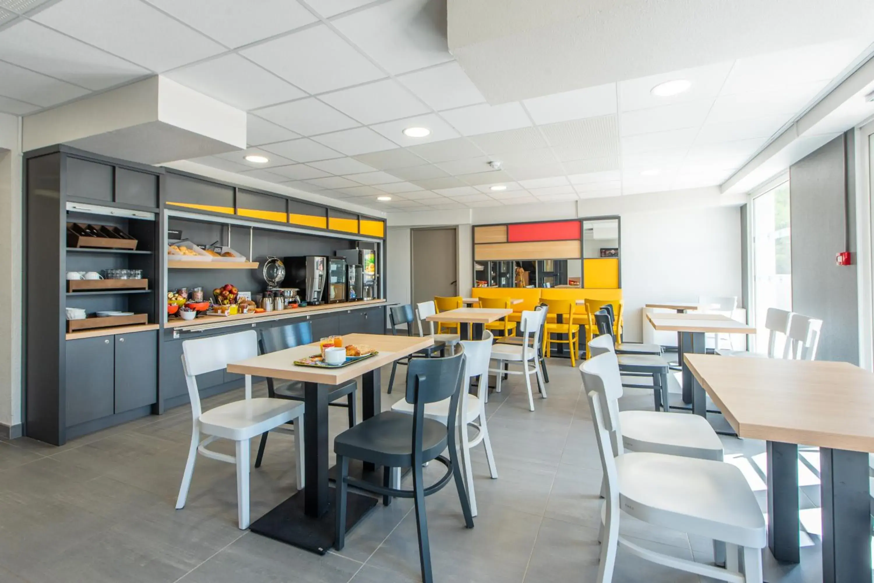 Buffet breakfast in B&B HOTEL Antibes Sophia Le Relais Buffet breakfast in B&B HOTEL Antibes Sophia Le Relais