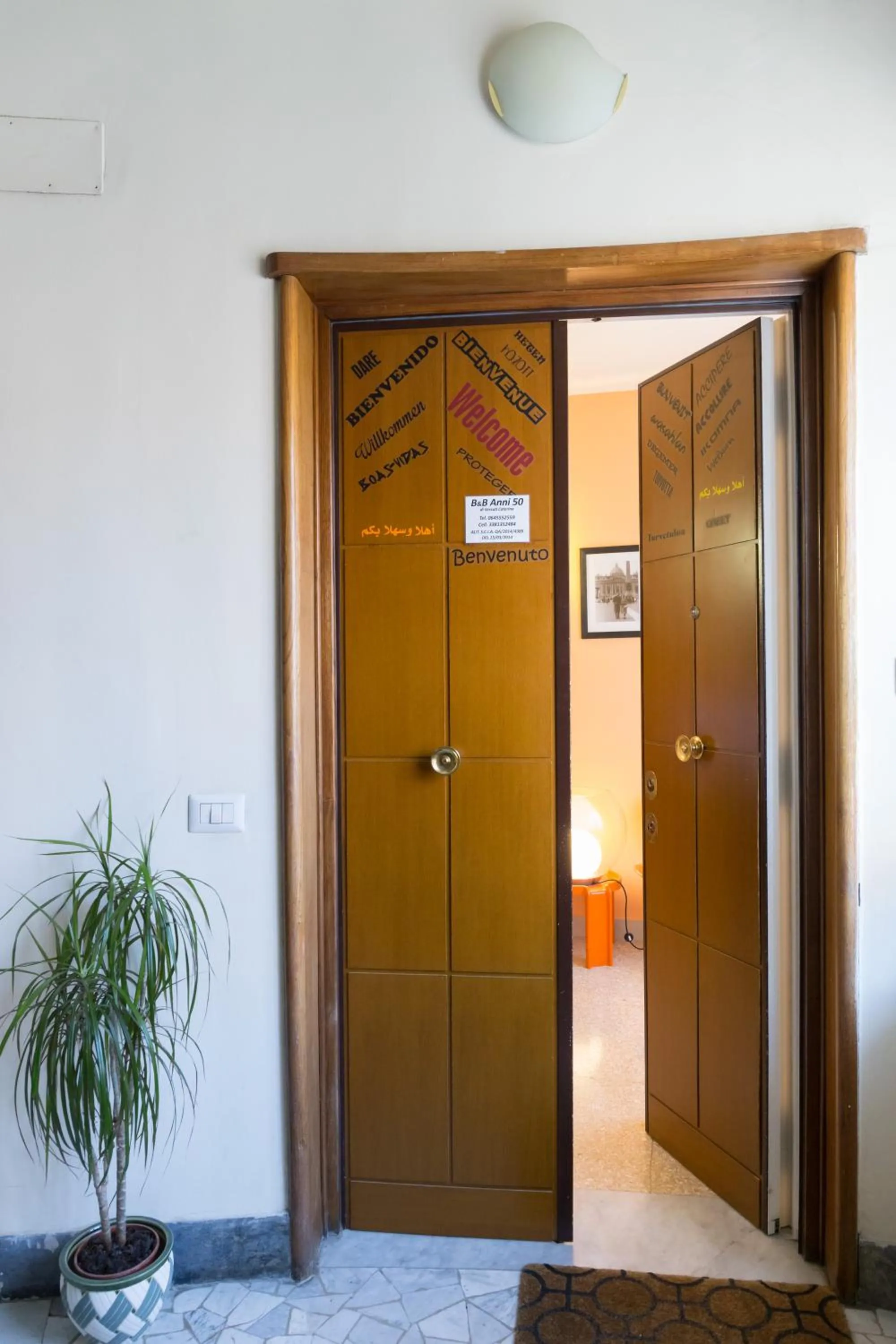 Facade/entrance in B&B Anni 50