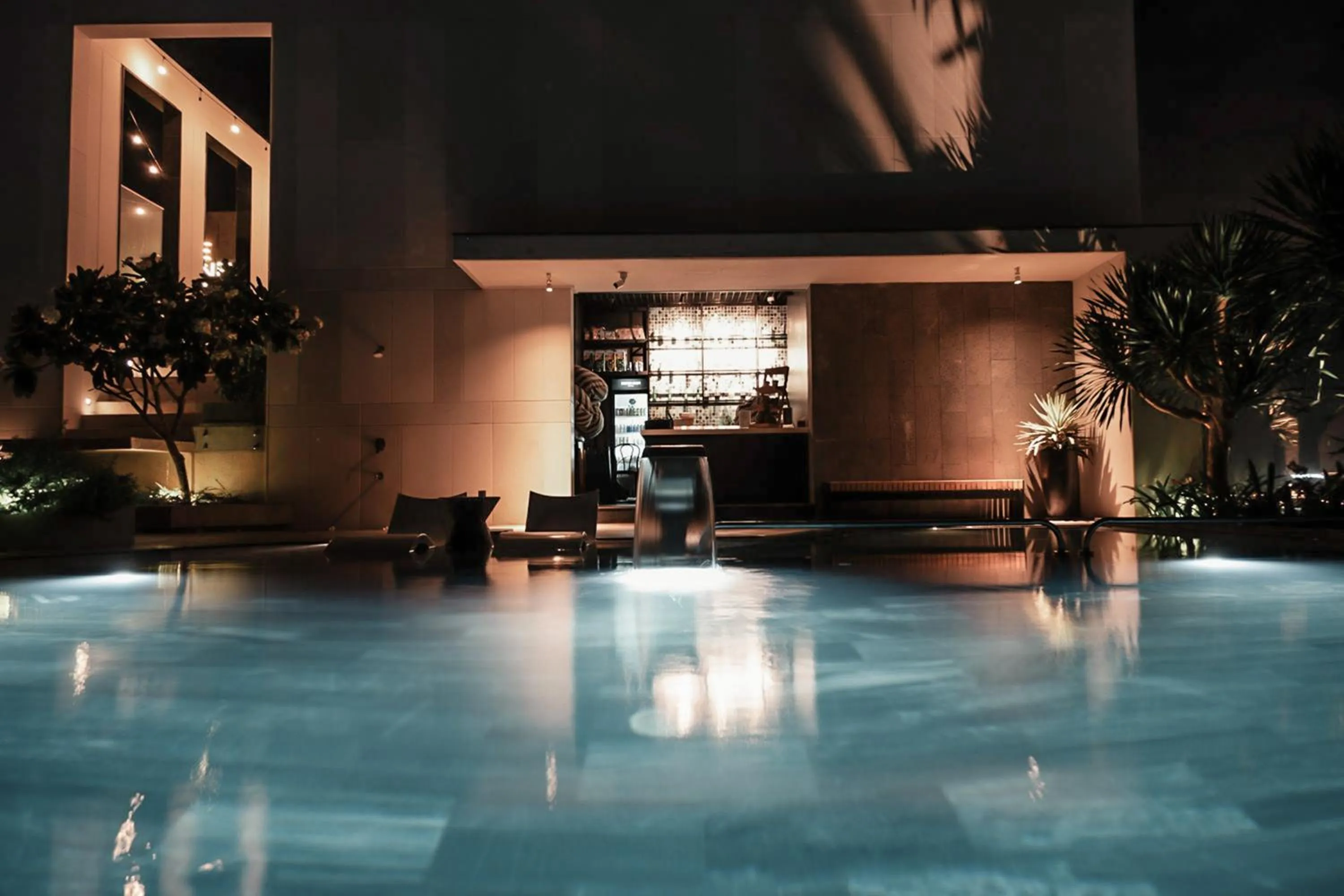 Swimming pool in December Hotel