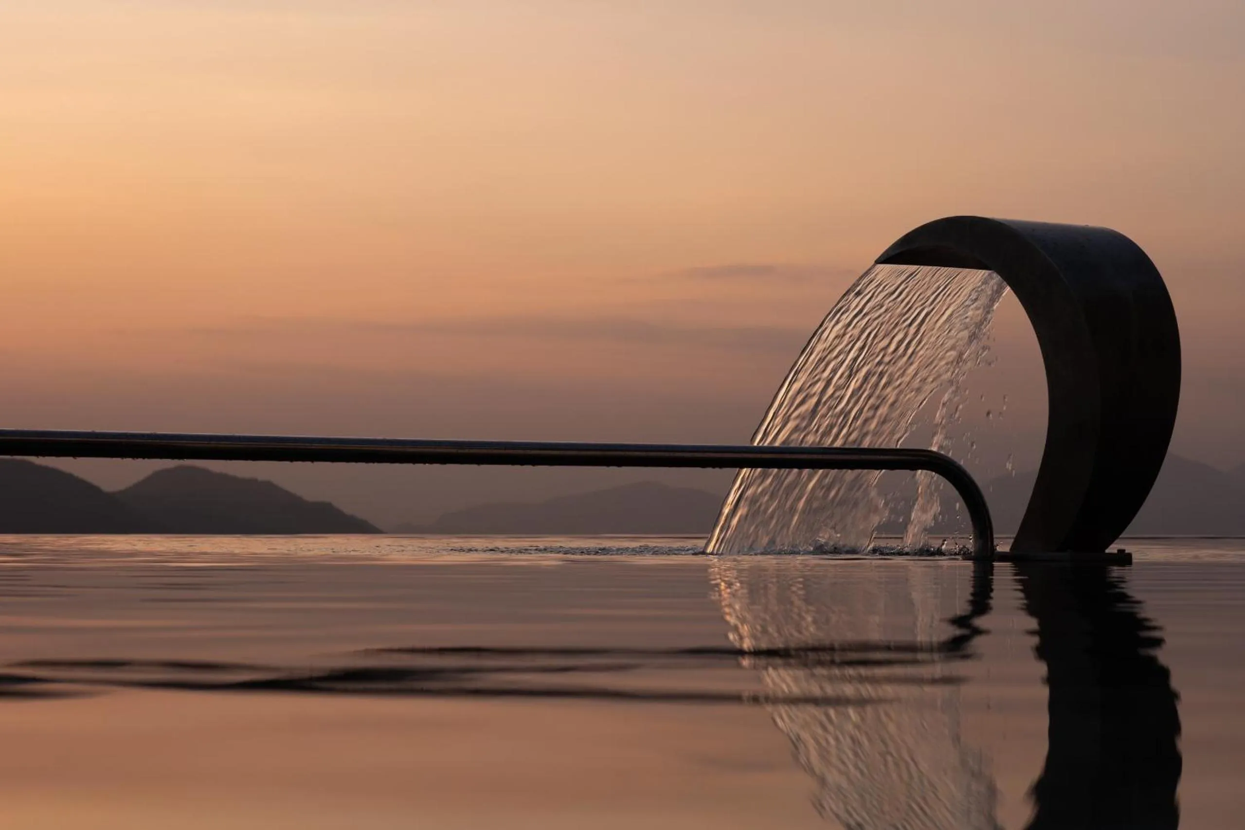 Swimming pool in December Hotel