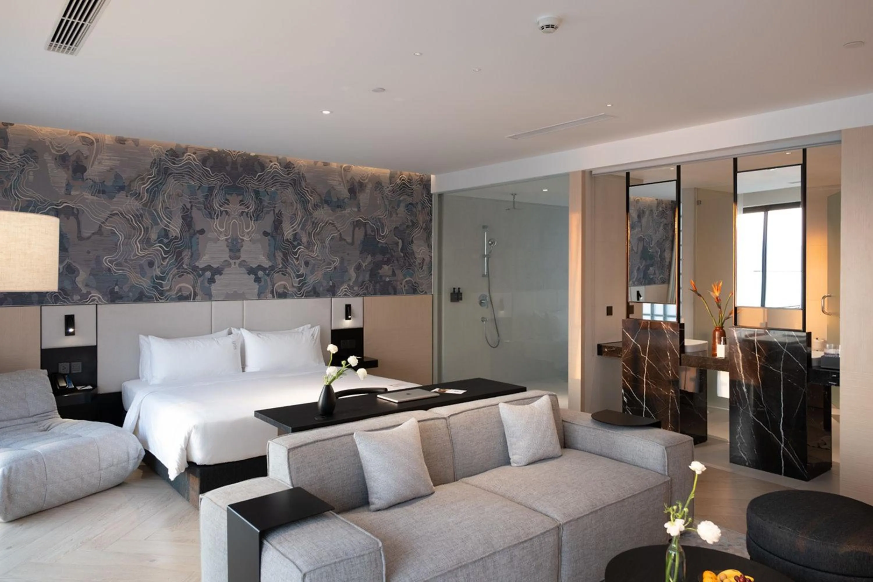 Photo of the whole room, Bed in December Hotel