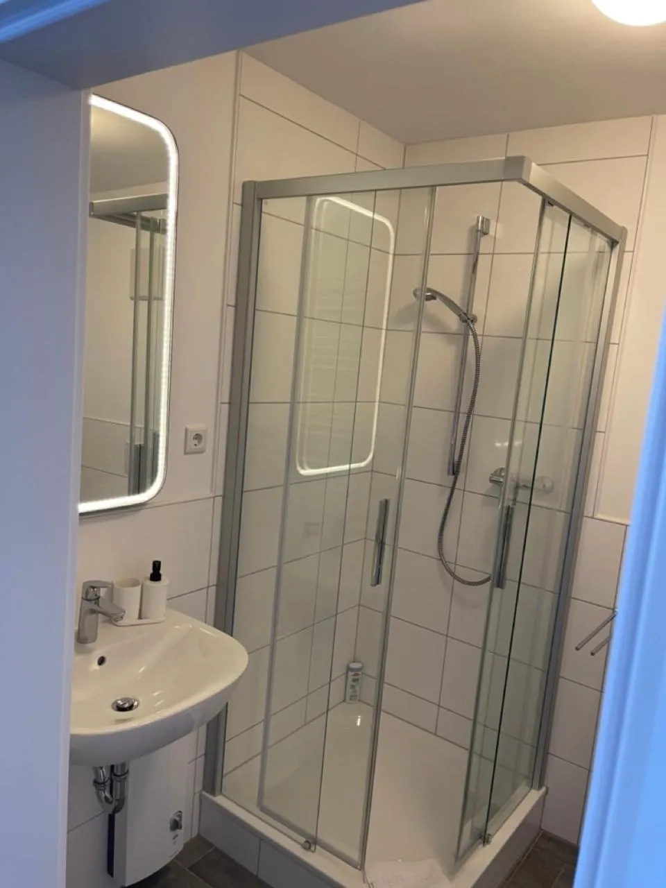 Shower in Weseler Wirtshaus Appartements