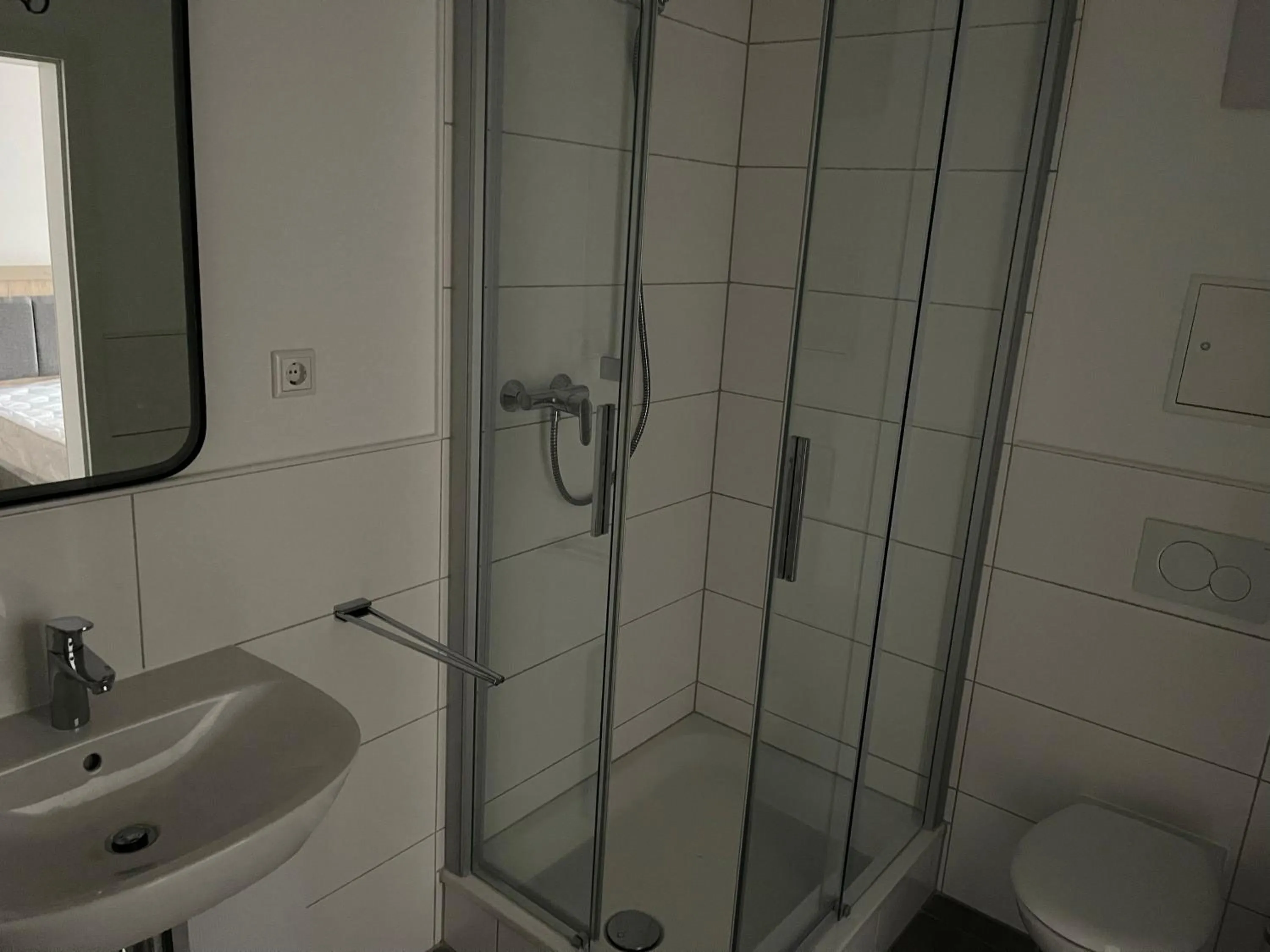 Shower in Weseler Wirtshaus Appartements