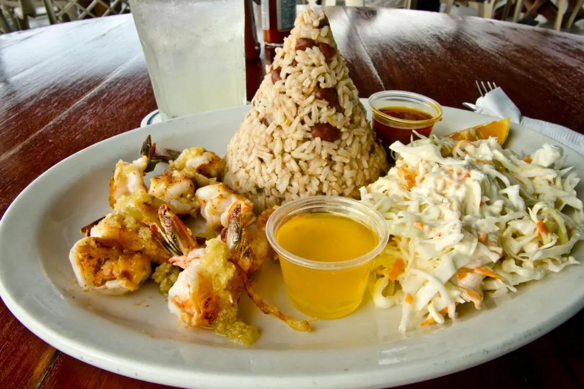 Food close-up in Rainbow Hotel