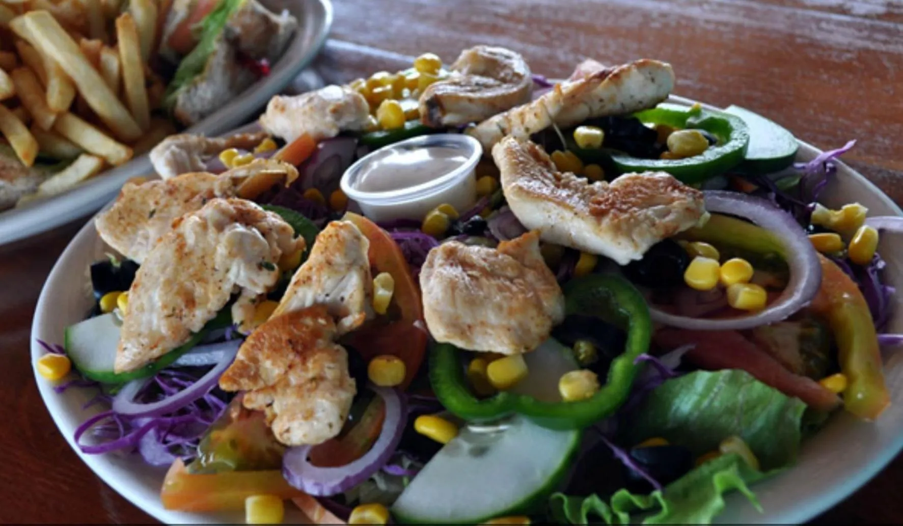Food close-up in Rainbow Hotel