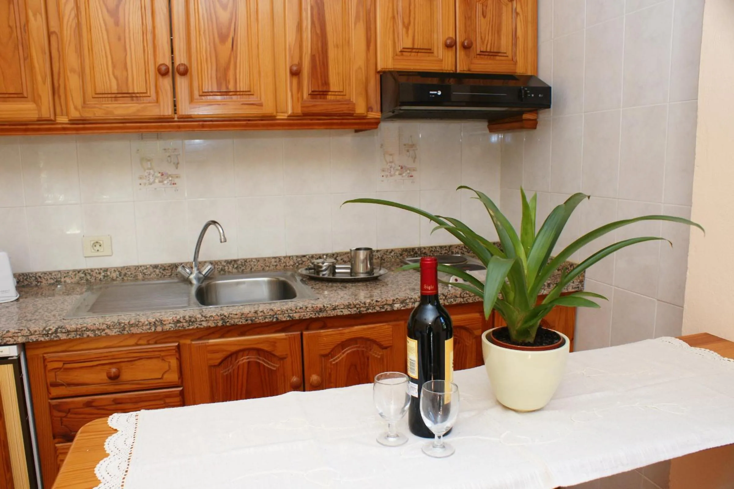 Kitchen or kitchenette in Apartamentos Nelly