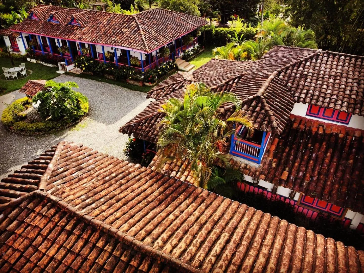 Garden view in El Percal Hacienda Hotel