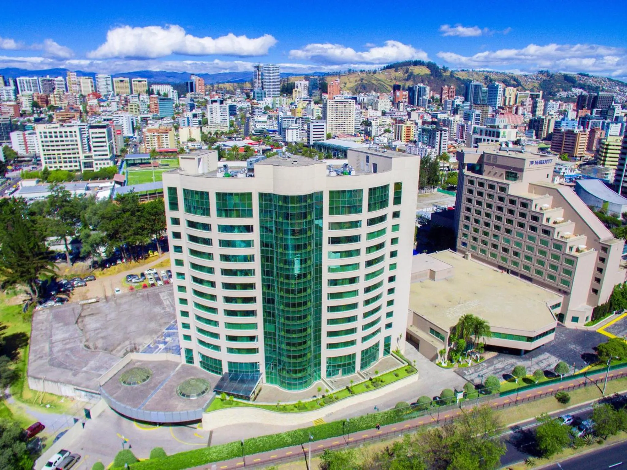 Property building in Aparta Hotel Torres de Suites