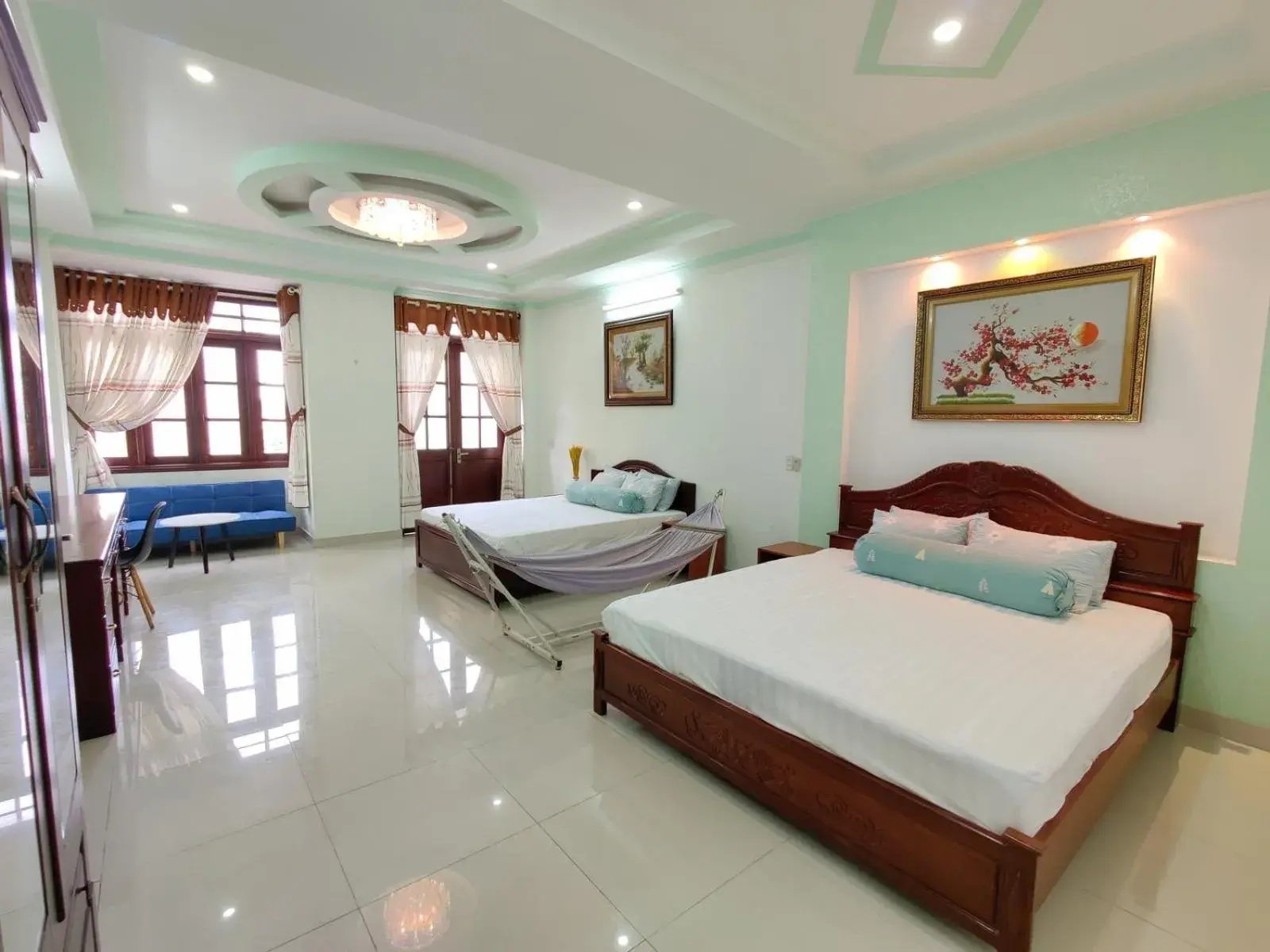 Photo of the whole room, Bed in Winter Spring Homestay Center Photo of the whole room, Bed in Winter Spring Homestay Center