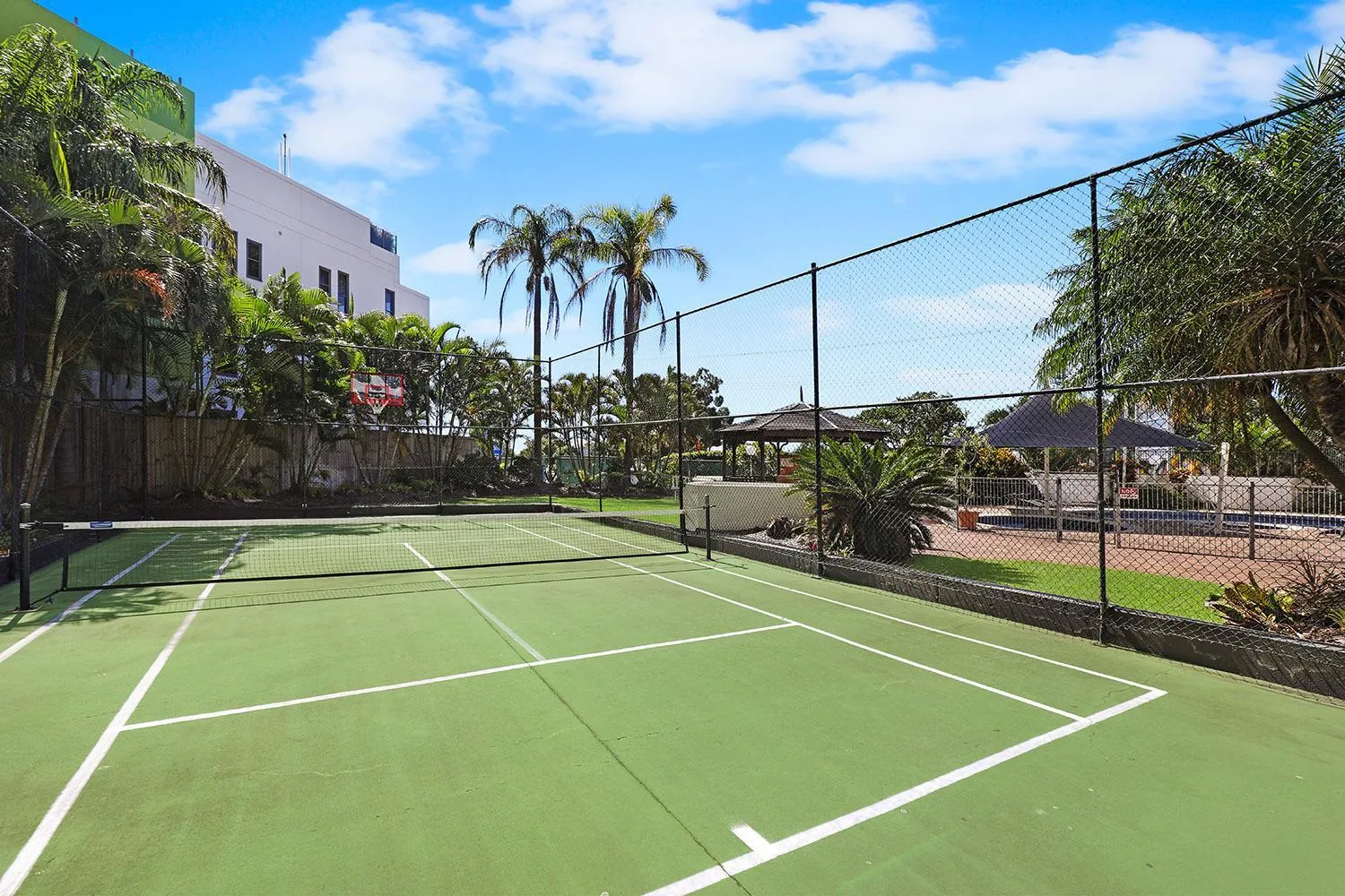 Tennis court in Palmerston Tower on Southport Broadwater