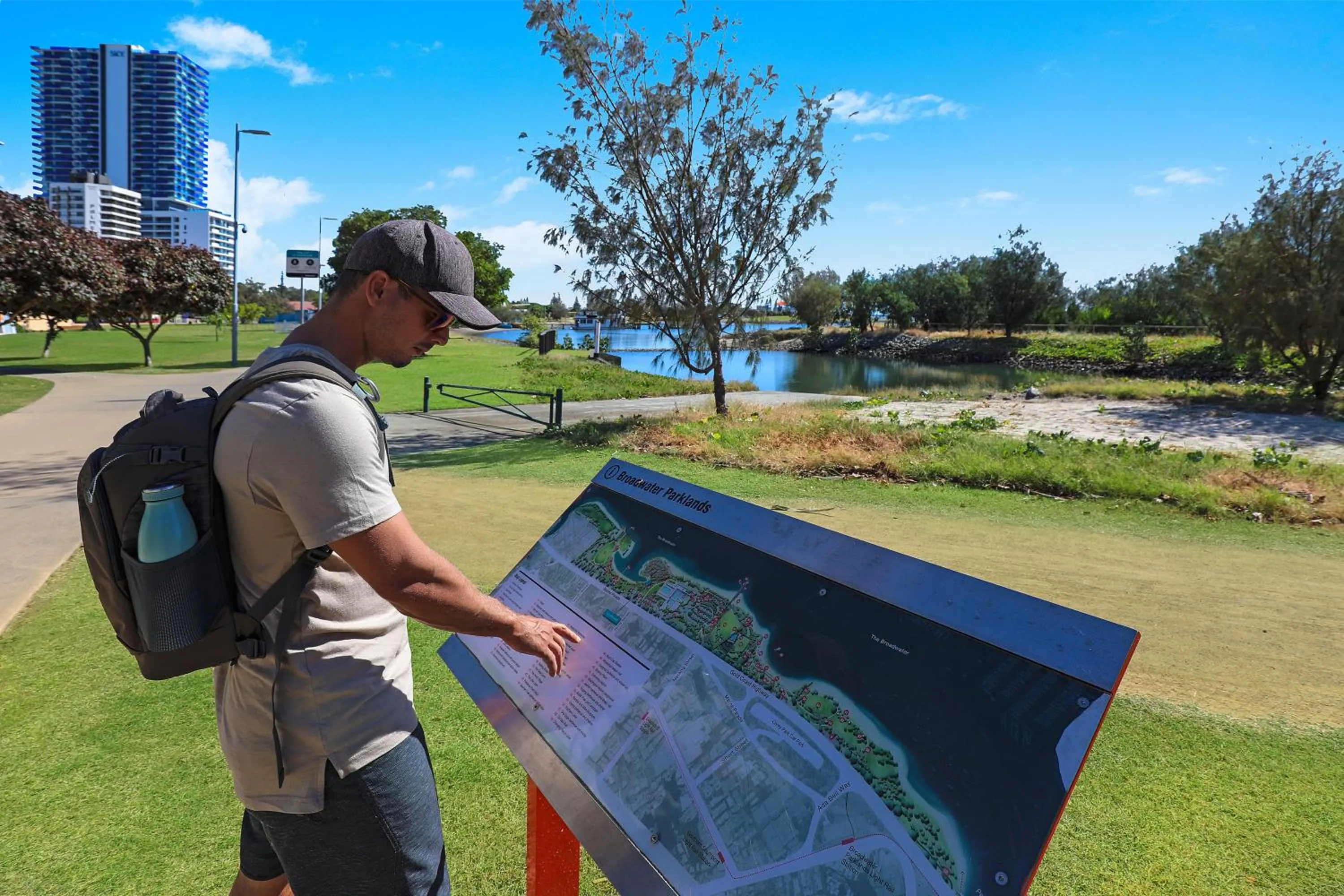 Nearby landmark in Palmerston Tower on Southport Broadwater