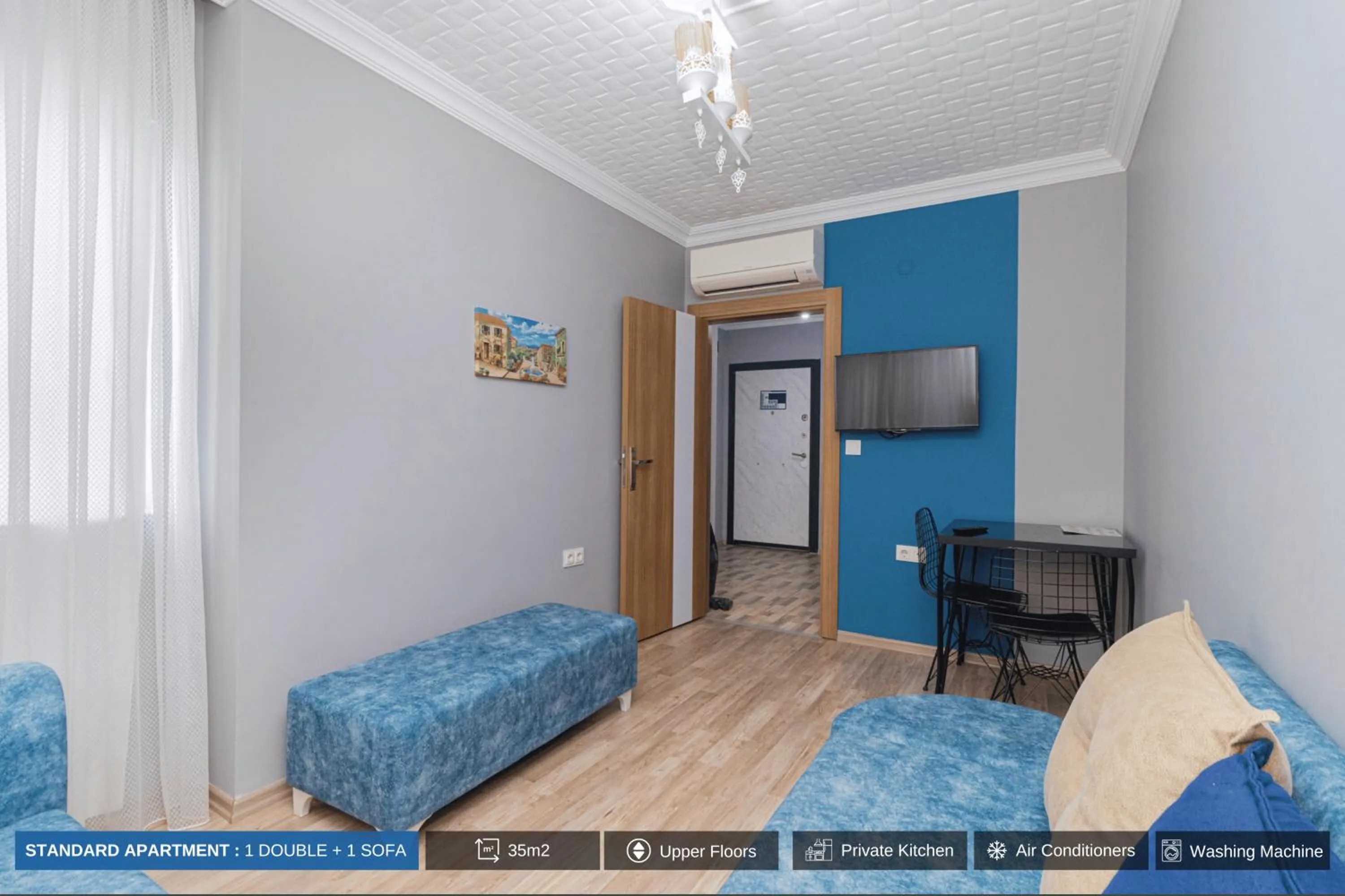 Bed in Antalya Residence Hotel