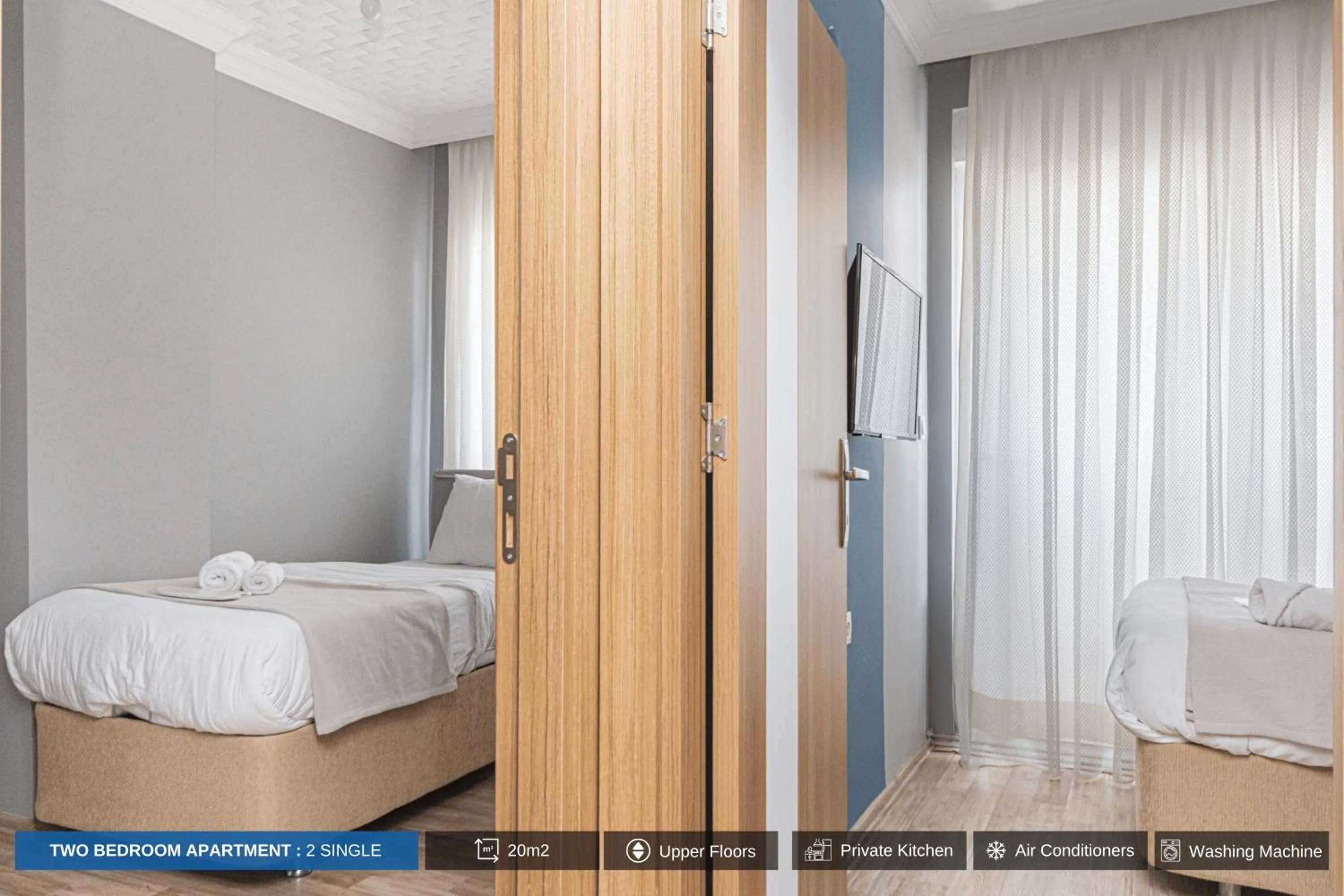 Bed in Antalya Residence Hotel