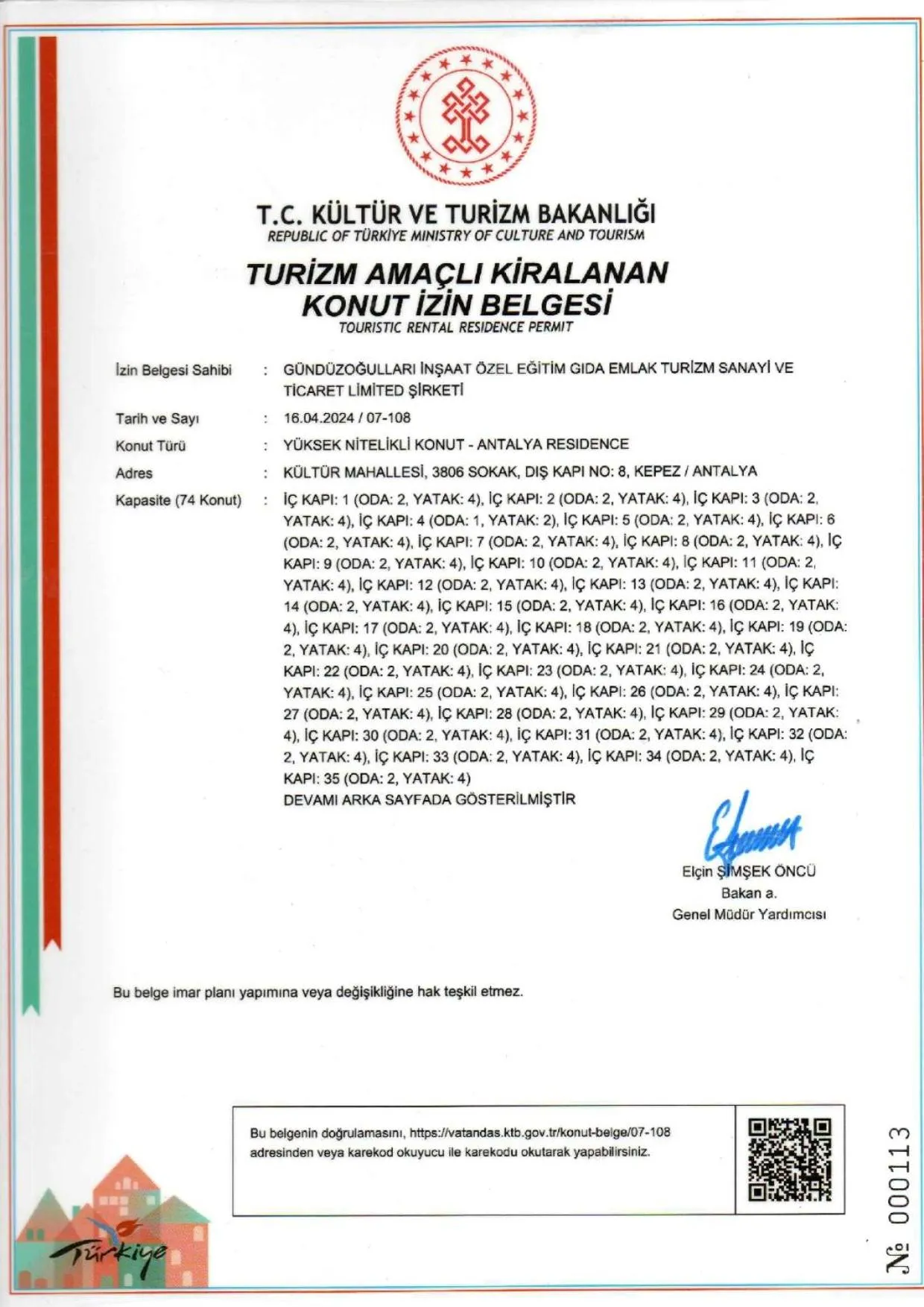 Property logo or sign in Antalya Residence Hotel