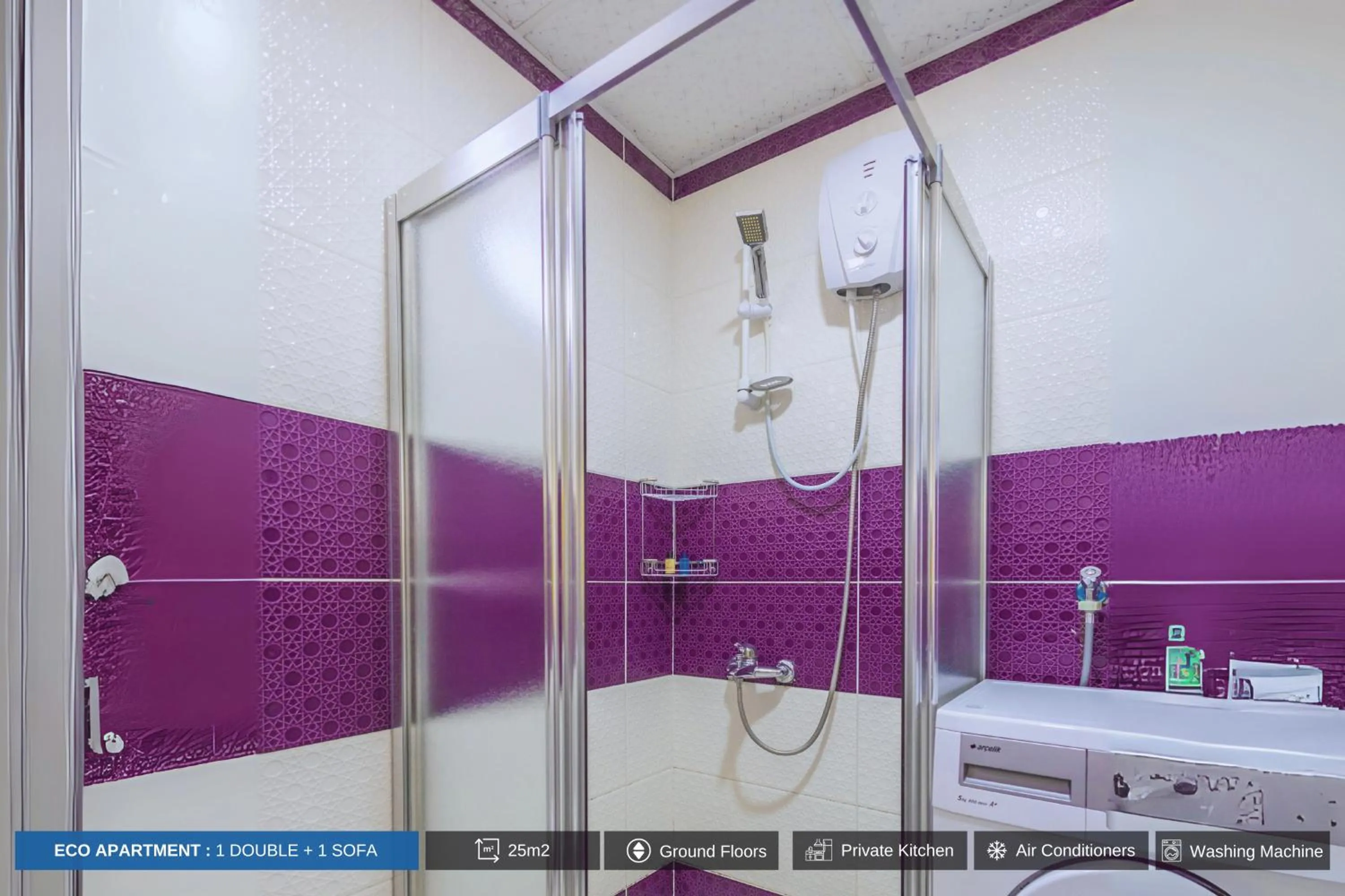 Shower in Antalya Residence Hotel