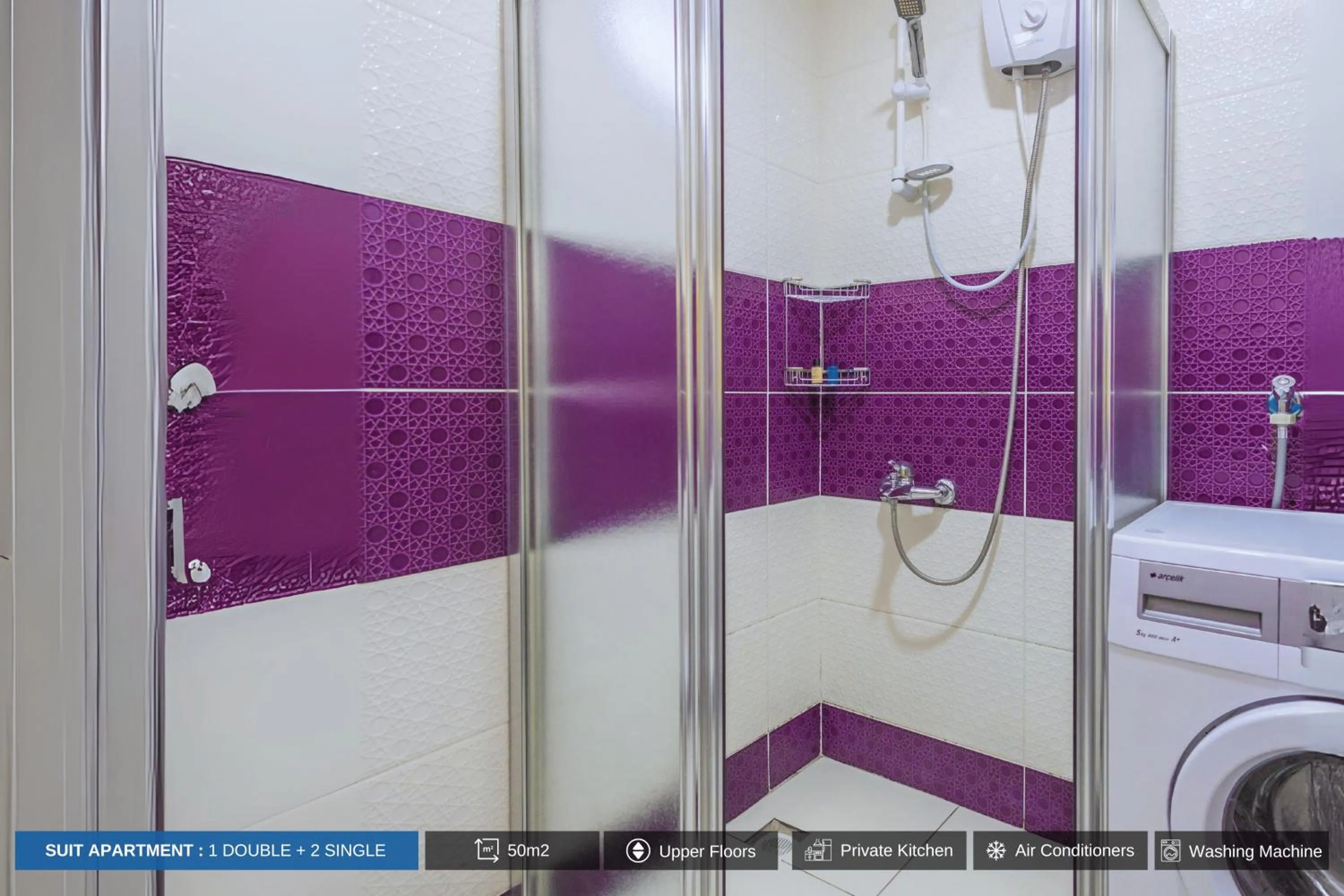 Shower in Antalya Residence Hotel
