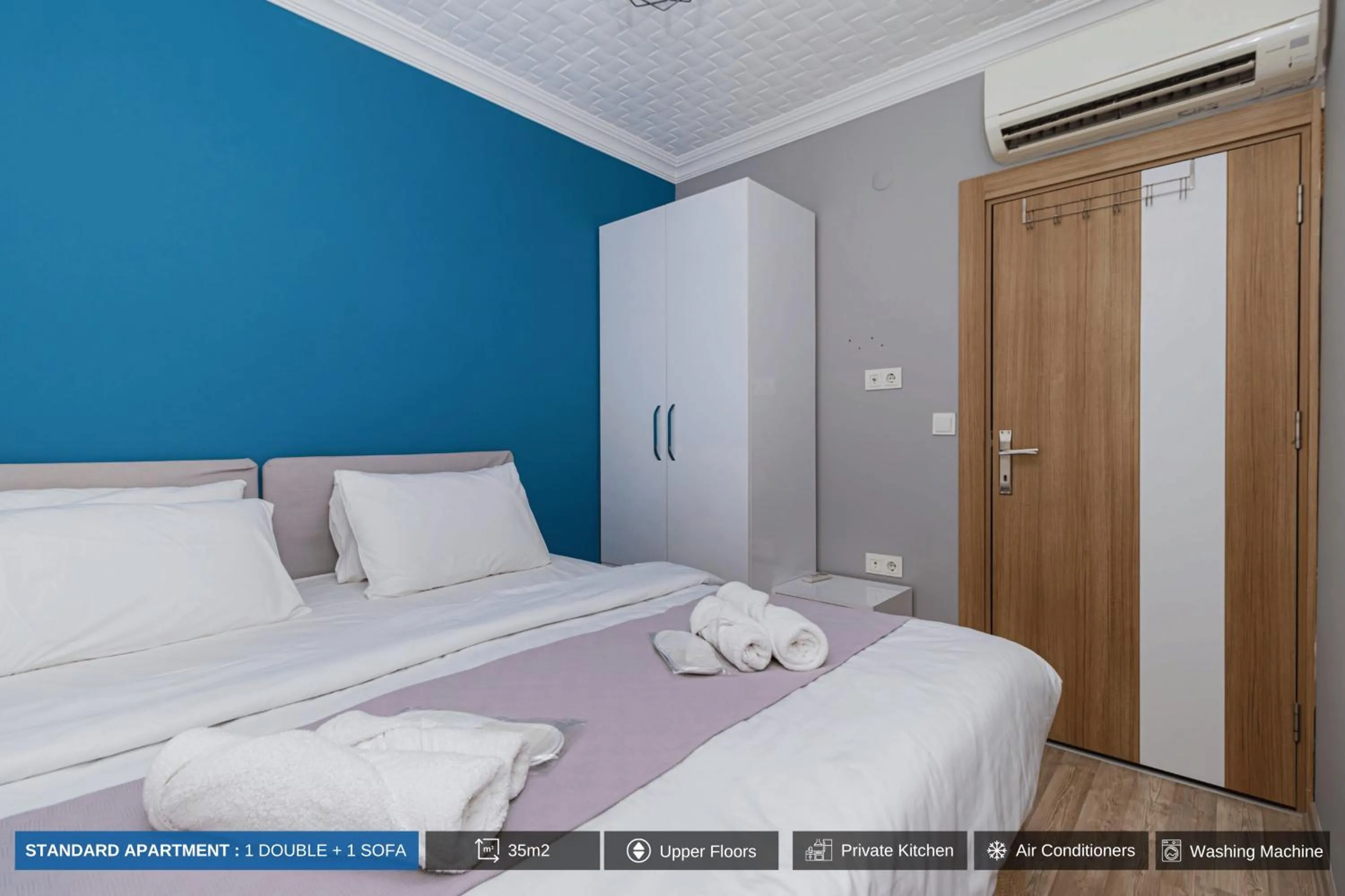 Bed in Antalya Residence Hotel