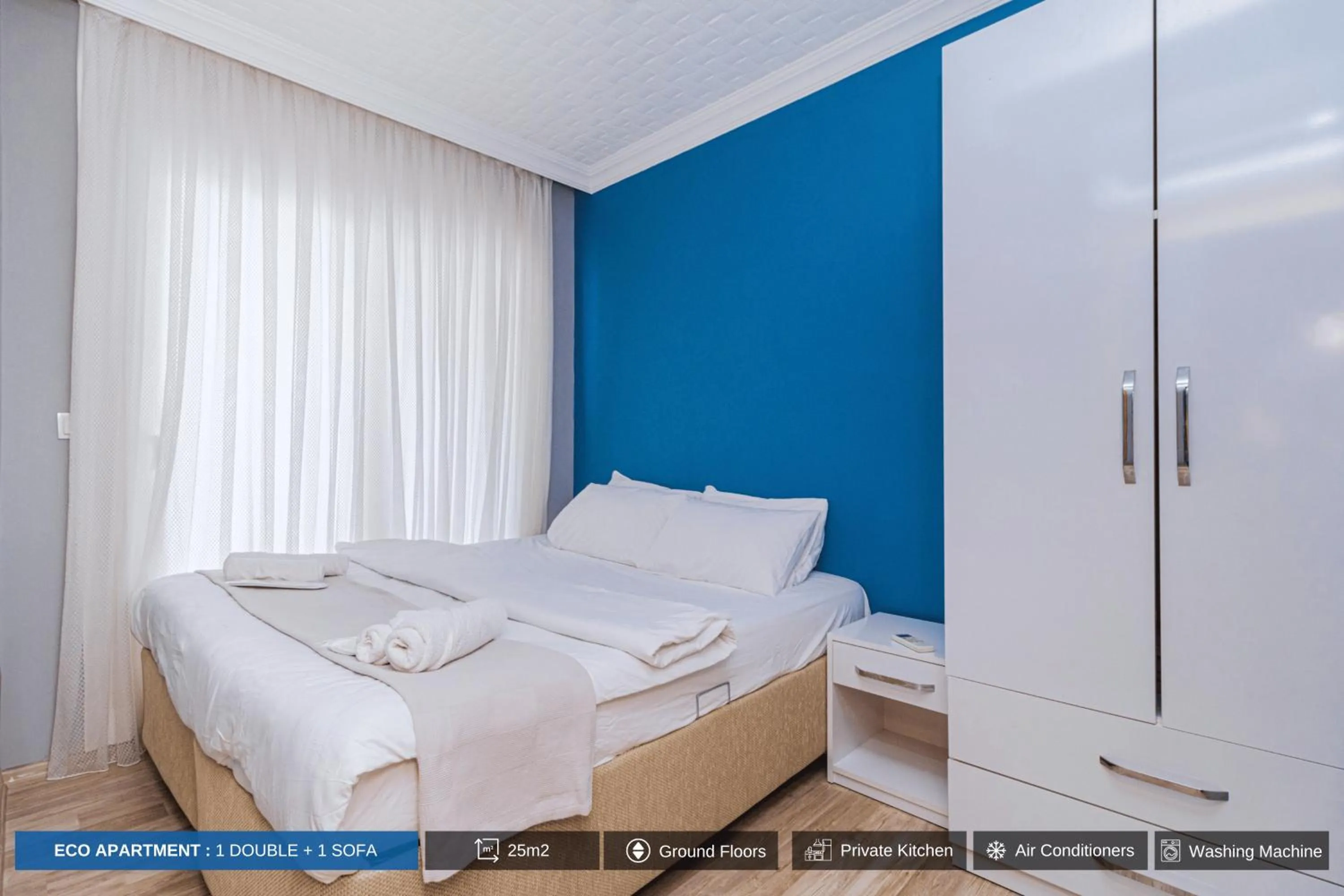 Bed in Antalya Residence Hotel