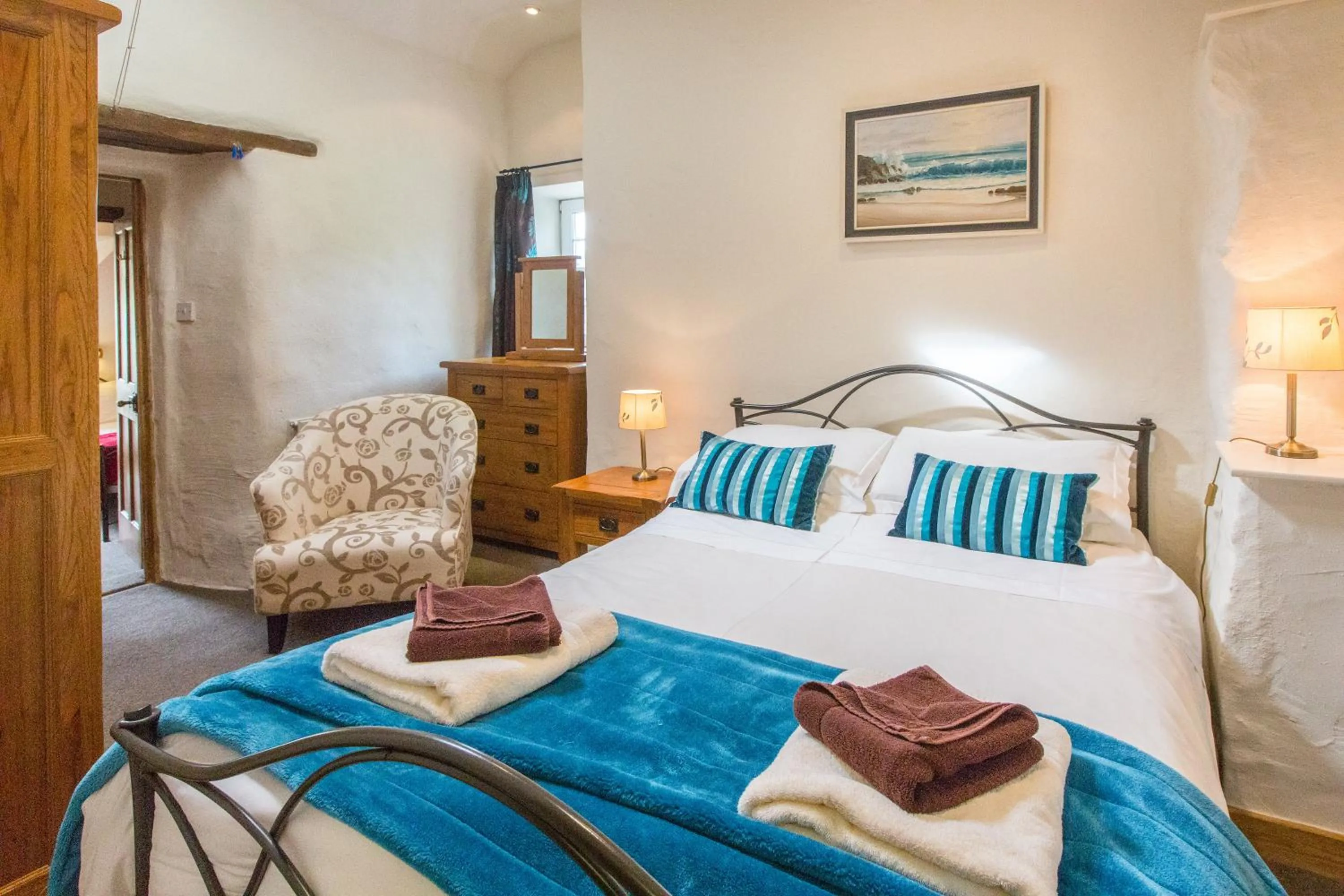 Bedroom, Bed in Croft Farm & Celtic Cottages