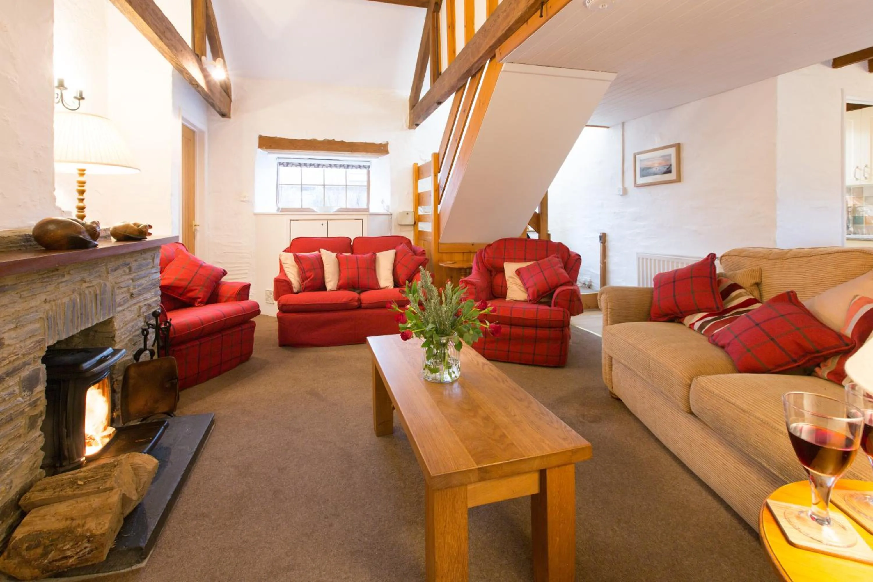 Living room in Croft Farm & Celtic Cottages